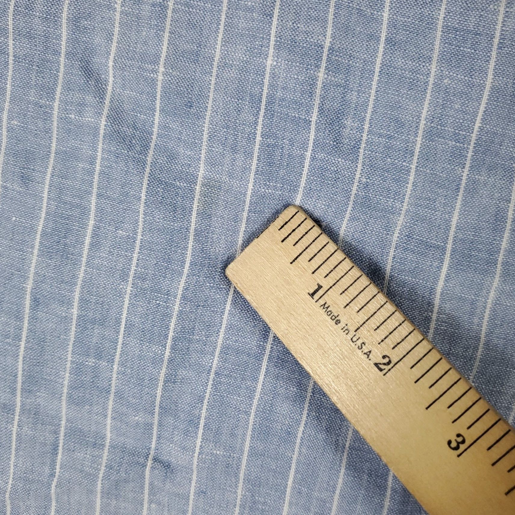 UNTUCKit UNTUCKit Shirt Mens Large Blue Striped Linen Button-Up Long Sleeve Casual Business Formal Wear - Mens L Blue Linen Button-Up Shirt Size US L / EU 52-54 / 3 - 5 Thumbnail