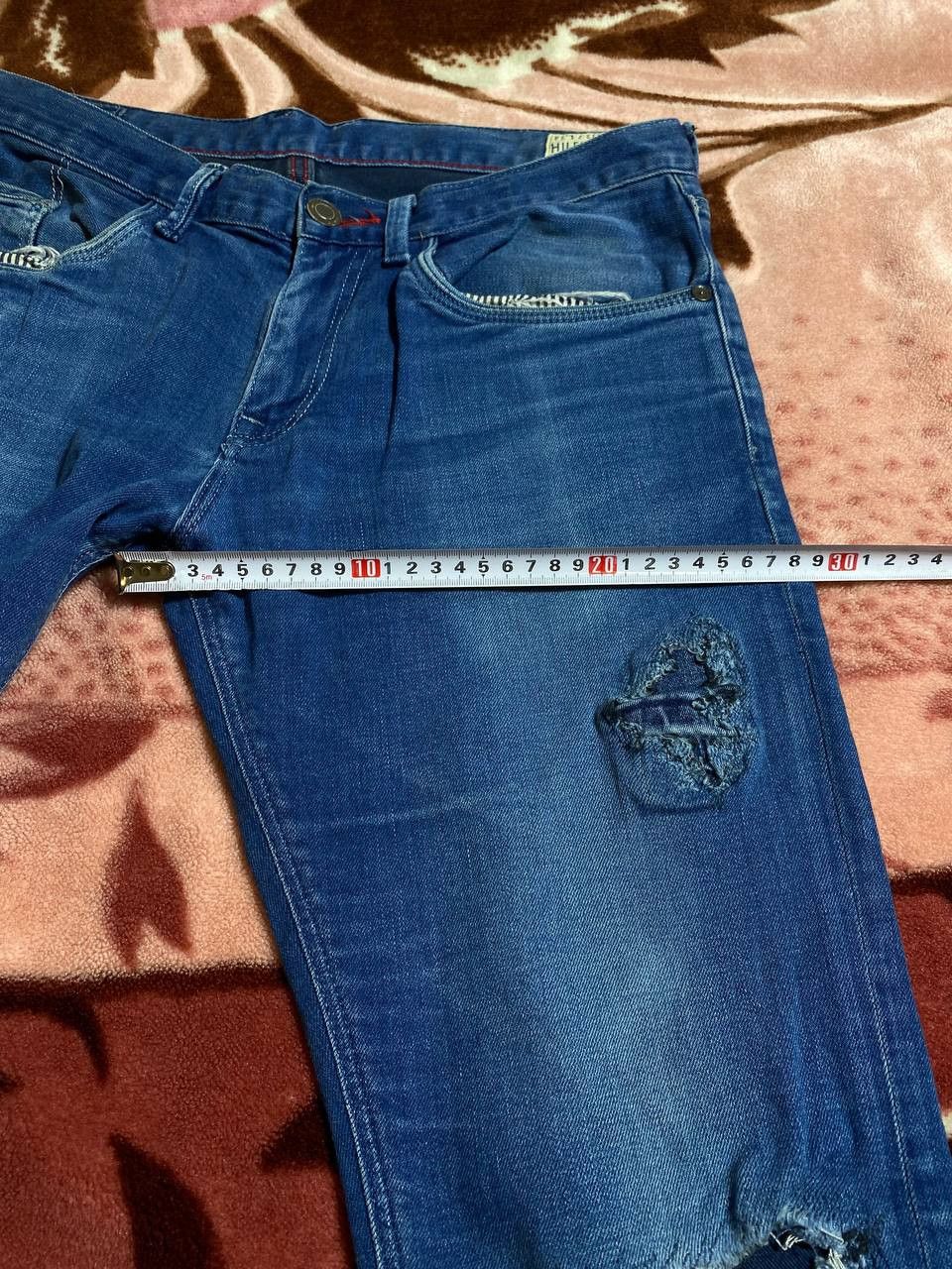 Tommy Hilfiger Crazy Crash Tommy Hilfiger Dirty Baggy Faded Distressed Jean Size US 33 - 8 Thumbnail