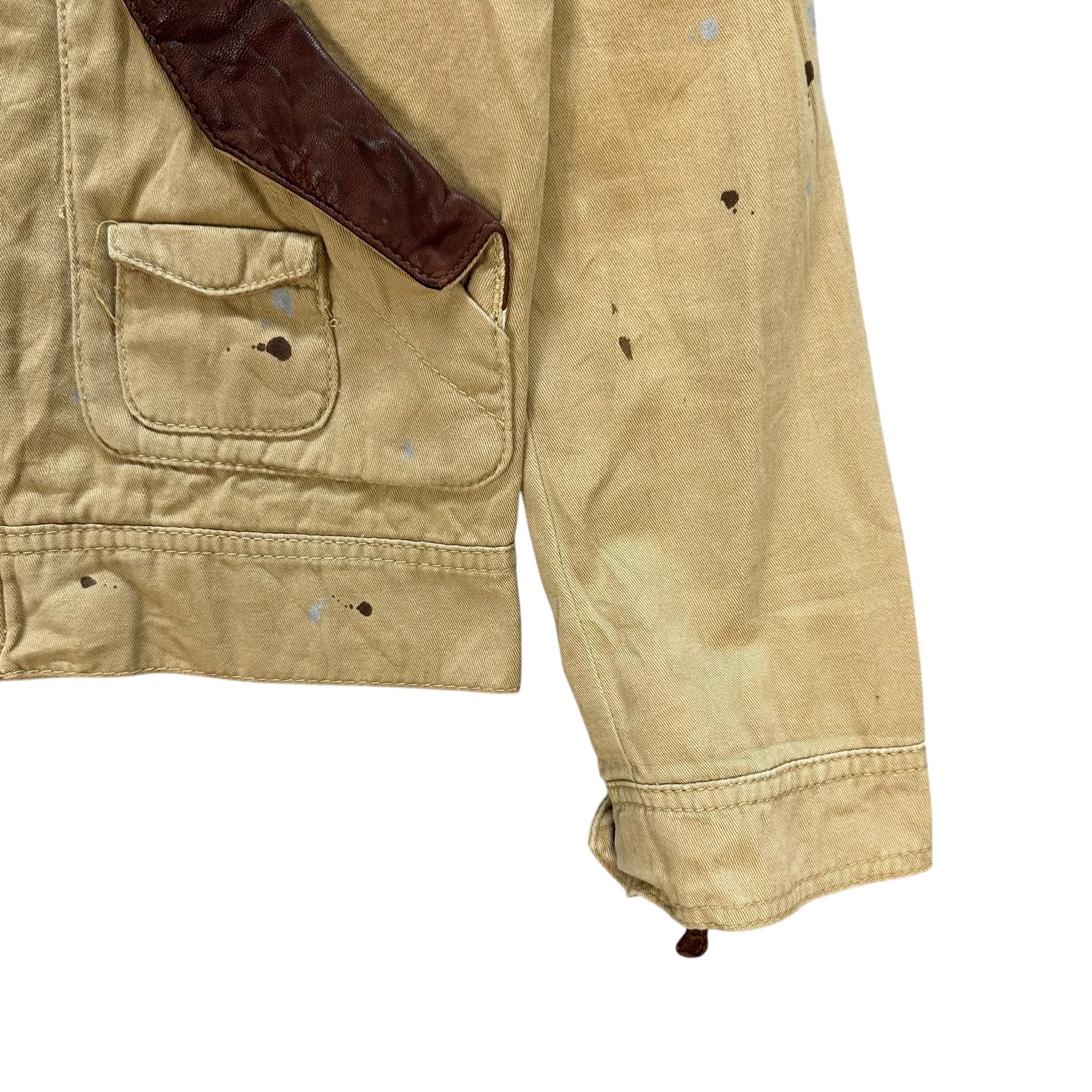 Vintage BONDS AND PEACE Paint Splatters Combat Jacket #A70-1710 Size US M / EU 48-50 / 2 - 6 Thumbnail