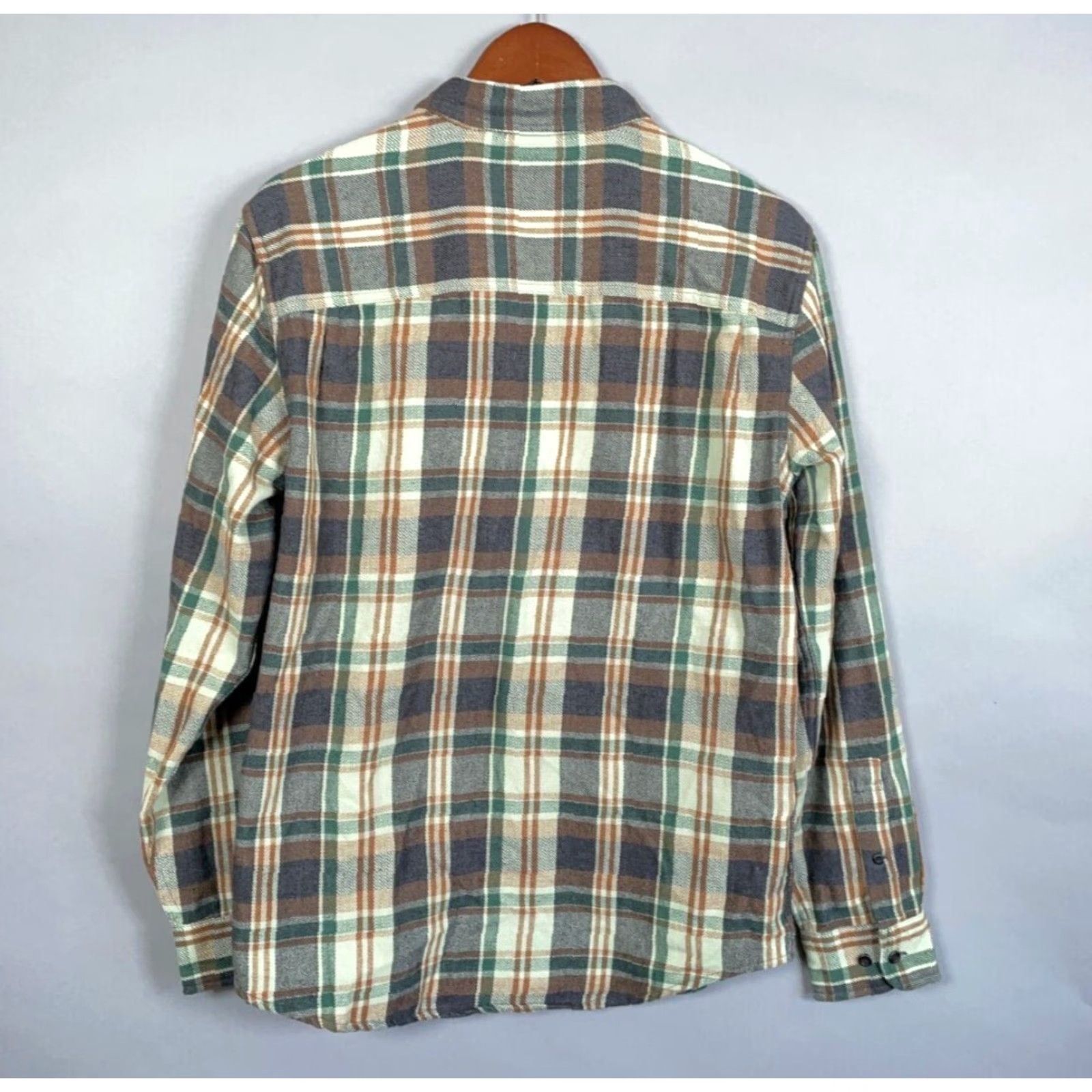 Prana prAna Westbrook Flannel Shirt Adult Medium Green Plaid Slim Fit Mens Size US M / EU 48-50 / 2 - 2 Thumbnail