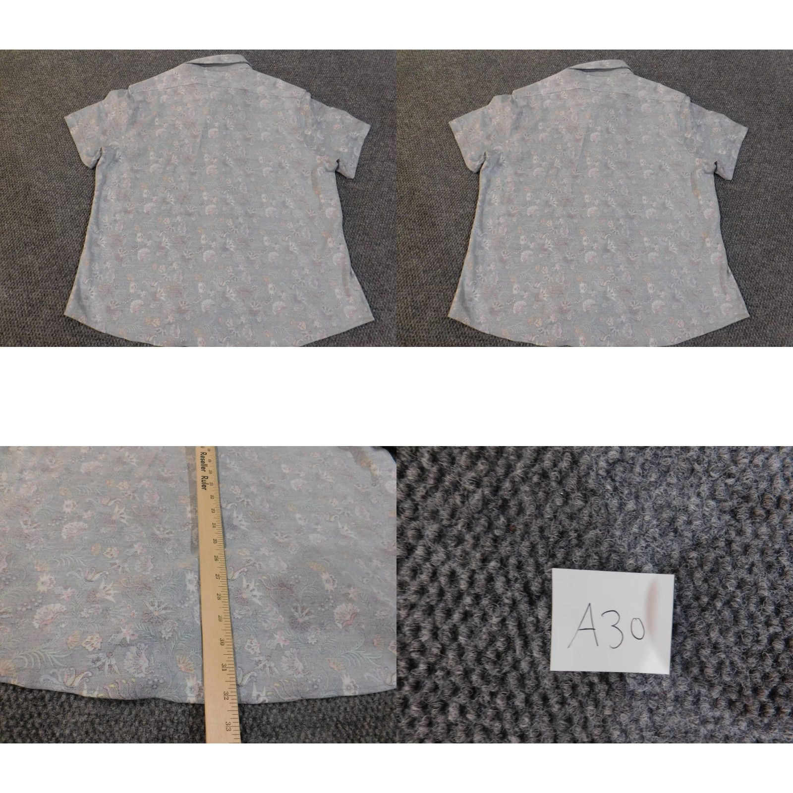 Cremieux Cremieux Shirt XXL Blue Floral Coastal Button Up Classic Flowers Short Sleeve Collared Knit Cotton Button-Up Logo Pockets Mens Regular 2XL Size US XXL / EU 58 / 5 - 9 Thumbnail