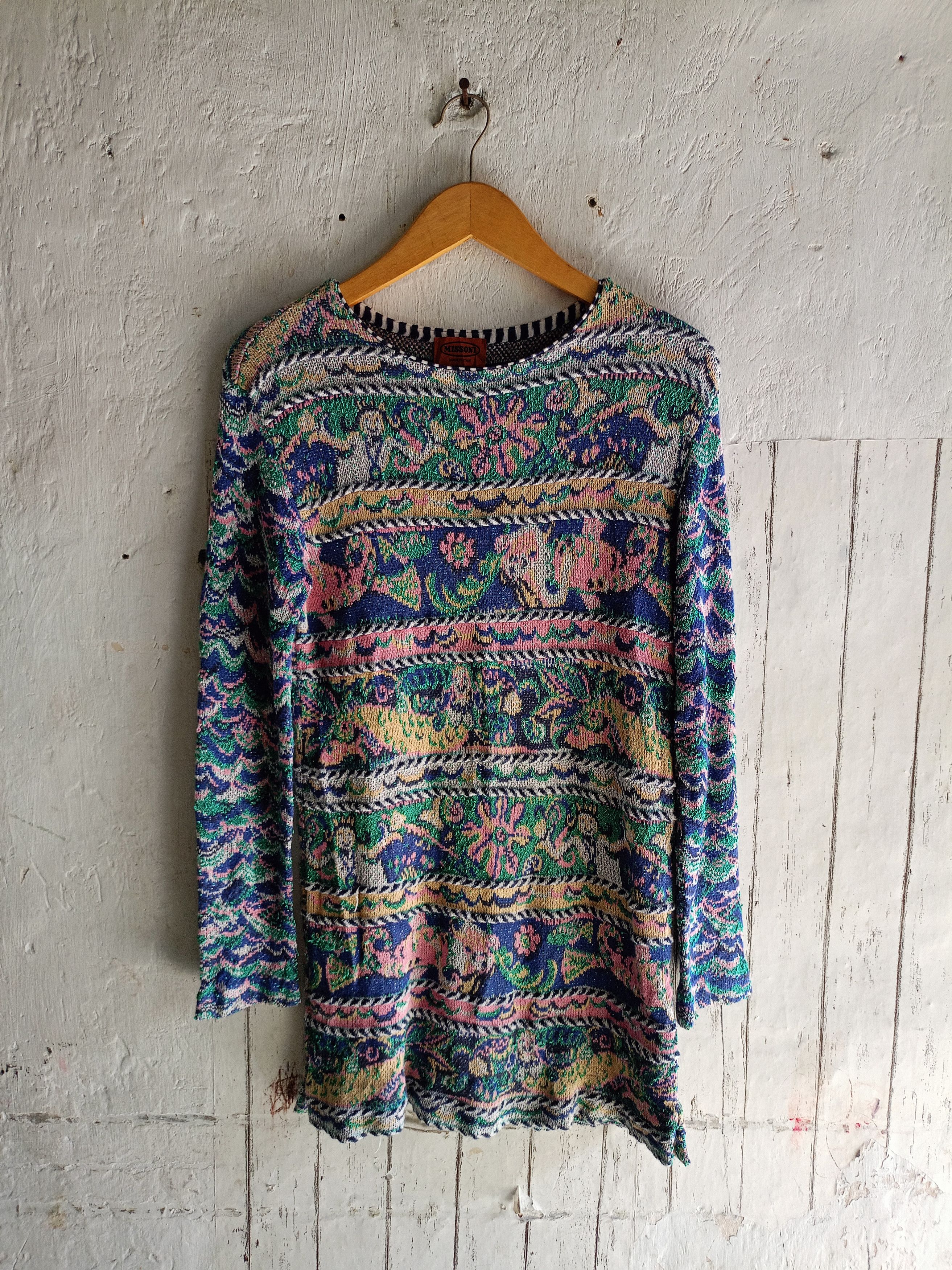 Missoni Vintage Missoni Knit Mini Dress Size S / US 4 / IT 40 - 1 Thumbnail