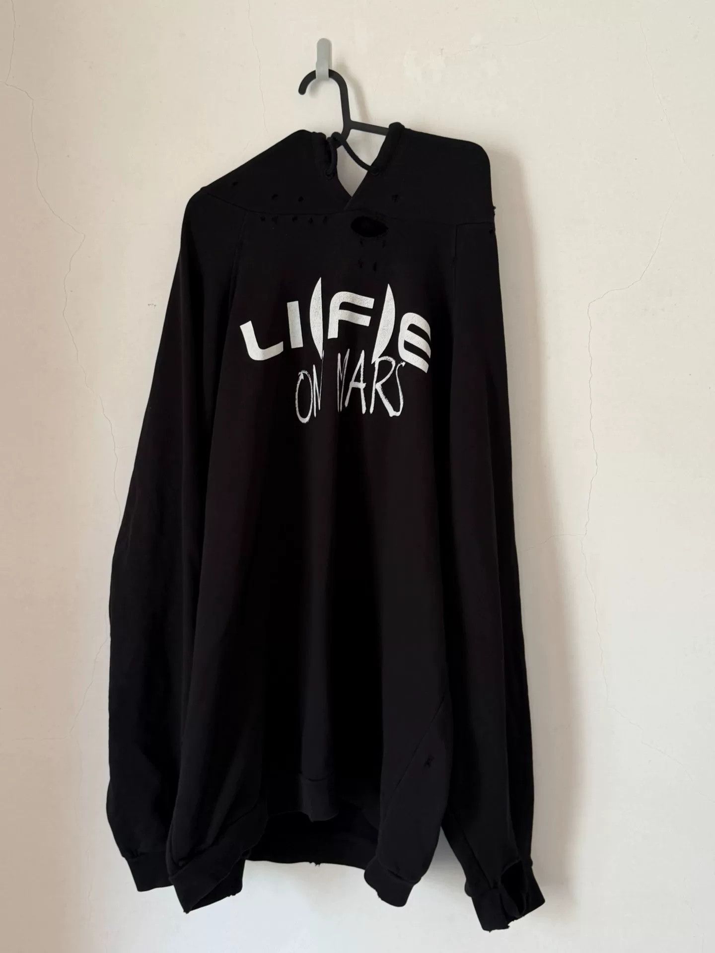 Raf Simons Raf Simons 20AW Slogan Distressed Hoodie Size US L / EU 52-54 / 3 - 1 Thumbnail