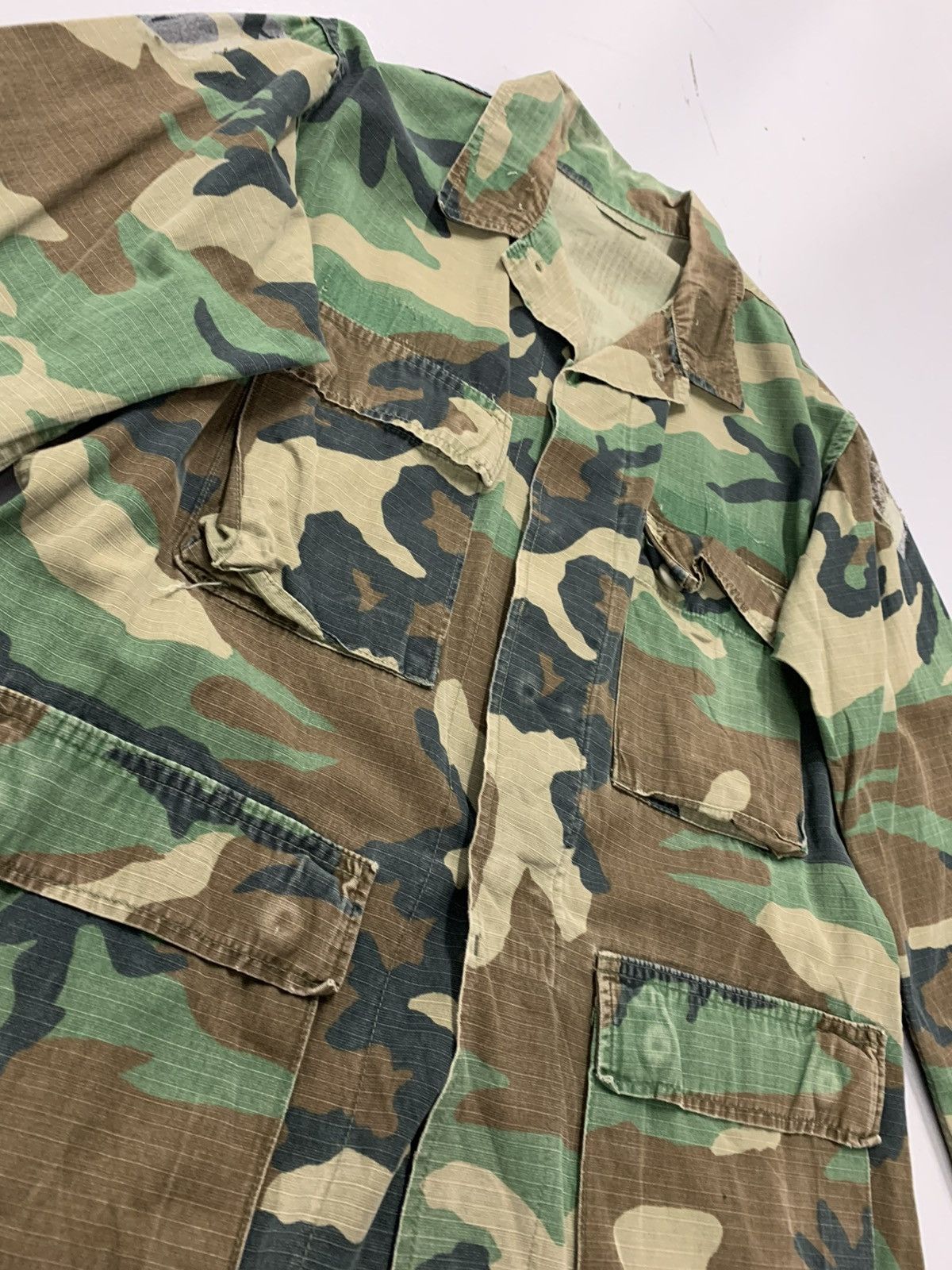 Other Vintage Woodland US Camo Utility Jacket - Small Regular Size US S / EU 44-46 / 1 - 2 Thumbnail