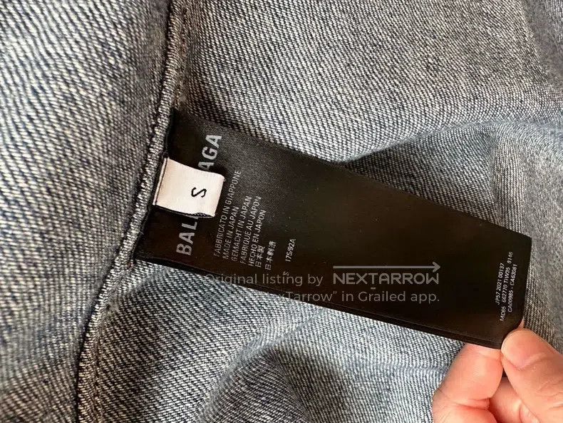Balenciaga Balenciaga Pocket Logo Embroidered Deep Blue Denim Short S Size US S / EU 44-46 / 1 - 5 Thumbnail