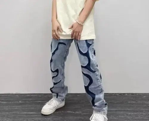 Jean Vintage High Street Denim Jeans Size US 31 - 3 Thumbnail