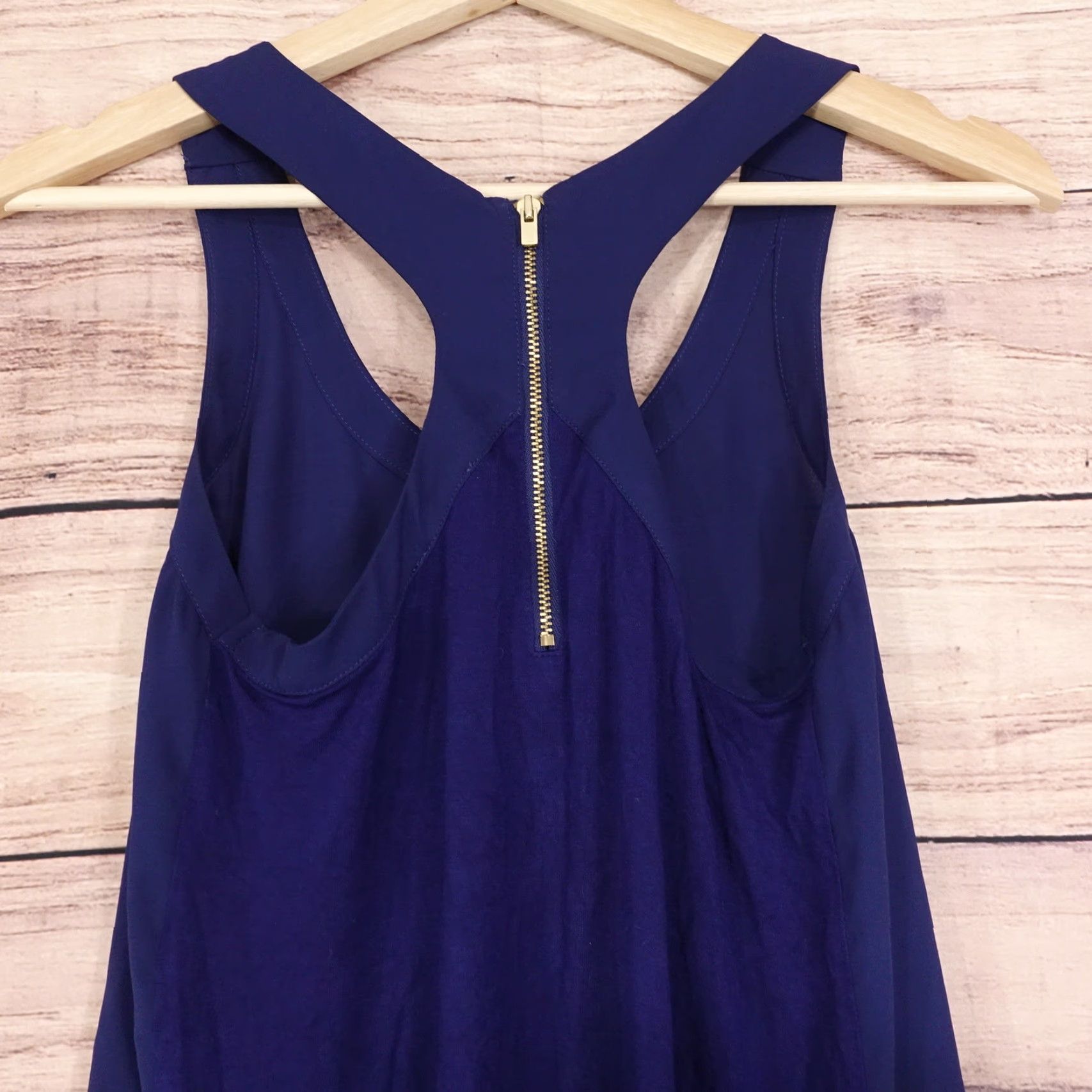 Express EXPRESS Sleeveless Blue Blouse Top Women's XS Regular Fit Casual Size XS / US 0-2 / IT 36-38 - 5 Thumbnail