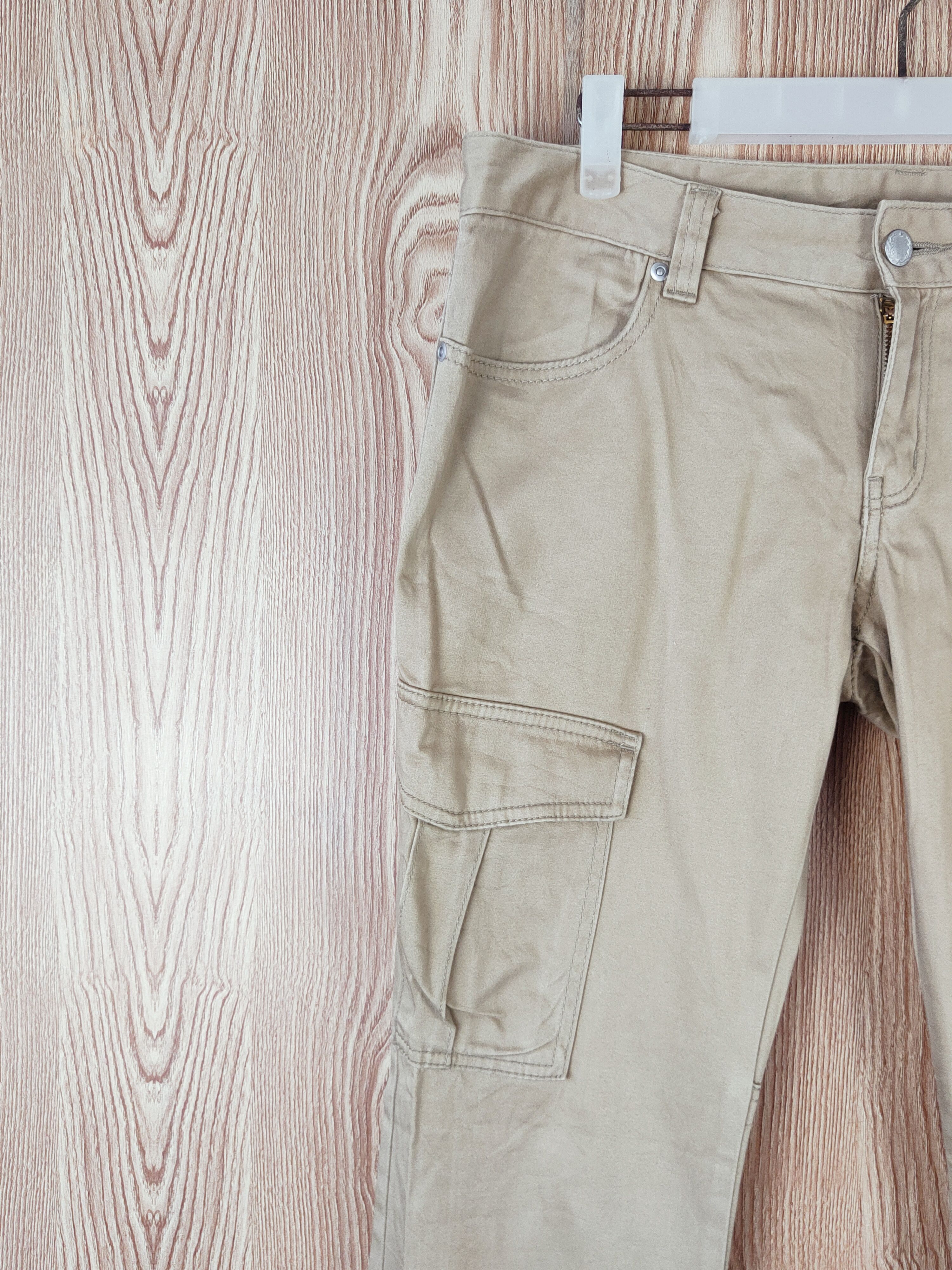 Japanese Brand Japanese Brand Beige Multipocket Tactical Cargo Pants #W442 Size 31" - 3 Thumbnail