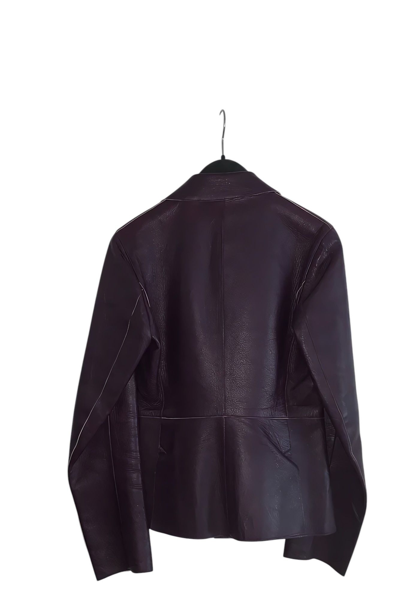 Prada S/S 1995 LEATHER BLAZER JACKET Size M / US 6-8 / IT 42-44 - 2 Thumbnail
