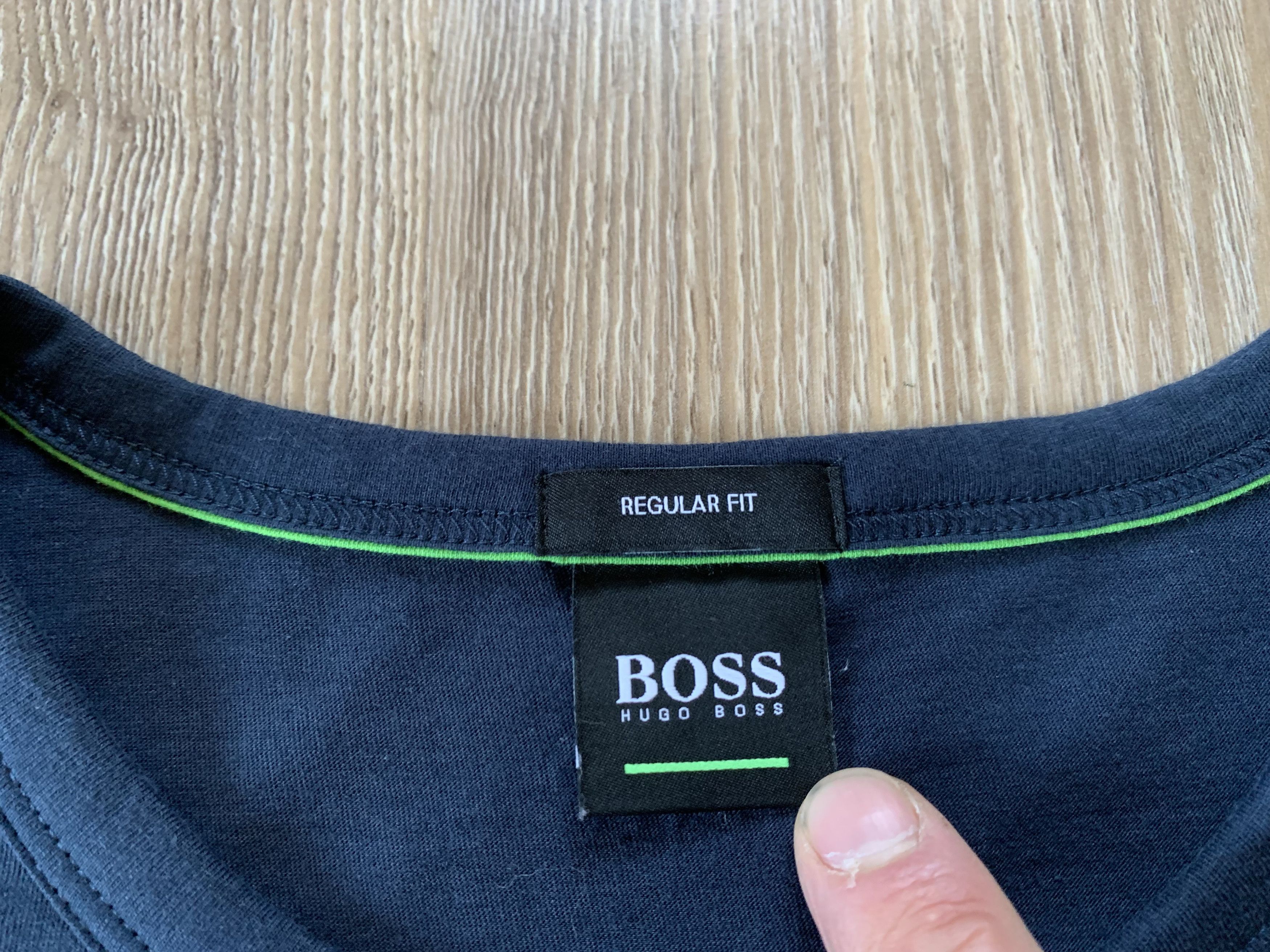 Hugo Boss Hugo Boss Green Slim Fit Blue Big Logo T Shirt Size US L / EU 52-54 / 3 - 9 Thumbnail
