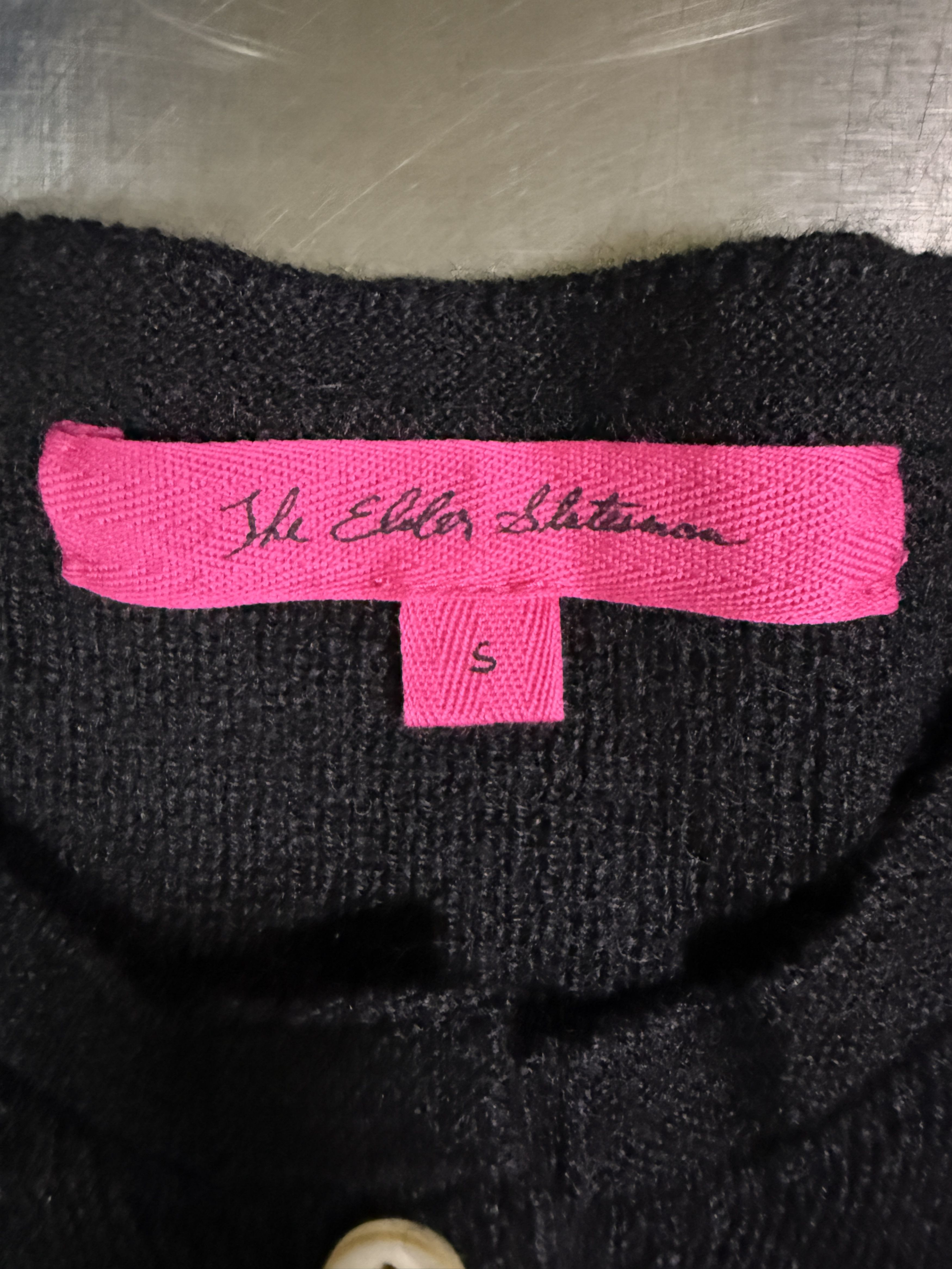 The Elder Statesman $1250 The Elder Statesman Black Delicash Cardigan Size S / US 4 / IT 40 - 10 Thumbnail