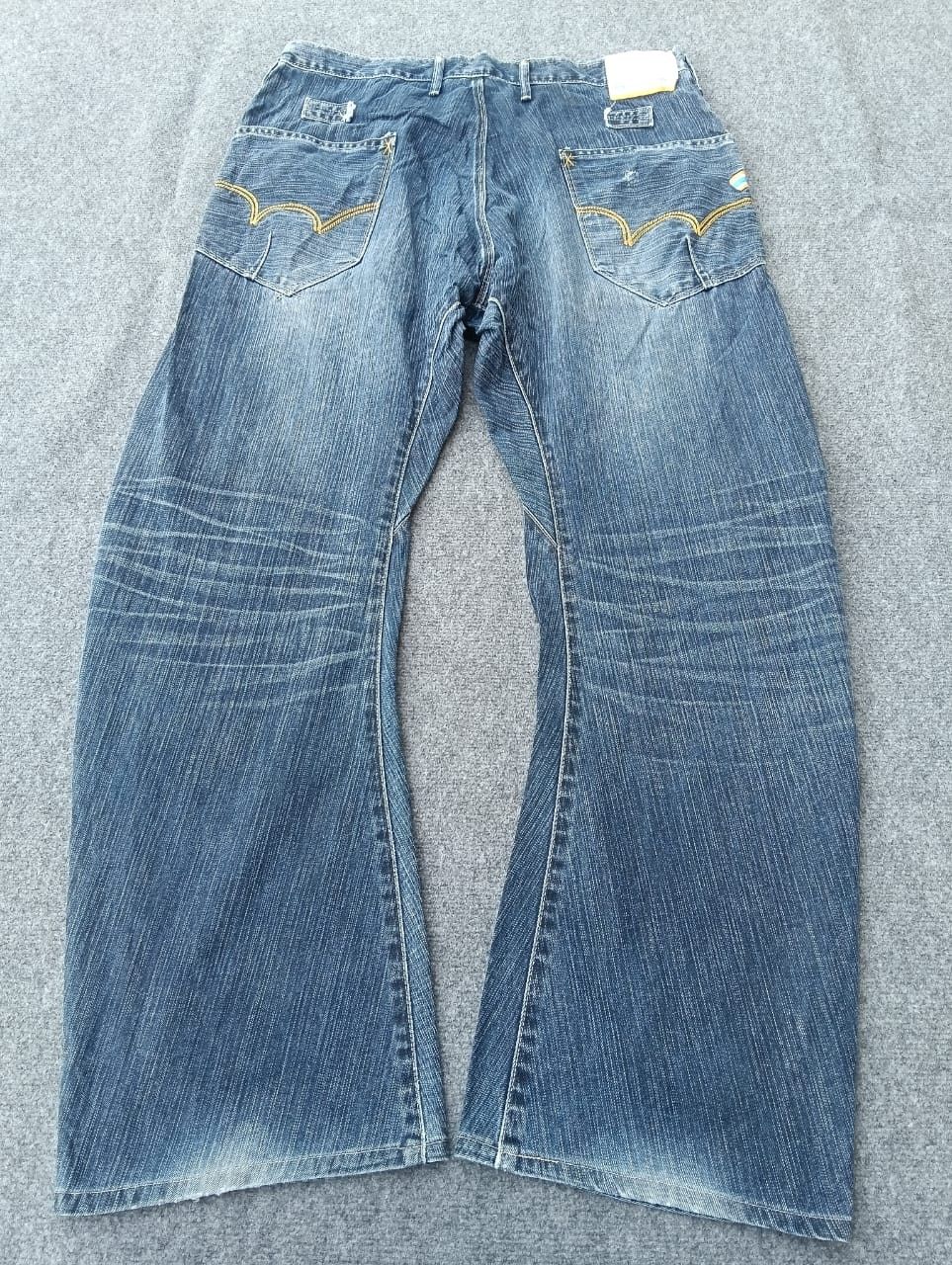 Edwin Edwin XV-FUNCTION Faded Blue Denim Jeans (Twist/Curve Leg)🔥 Size US 35 - 2 Thumbnail
