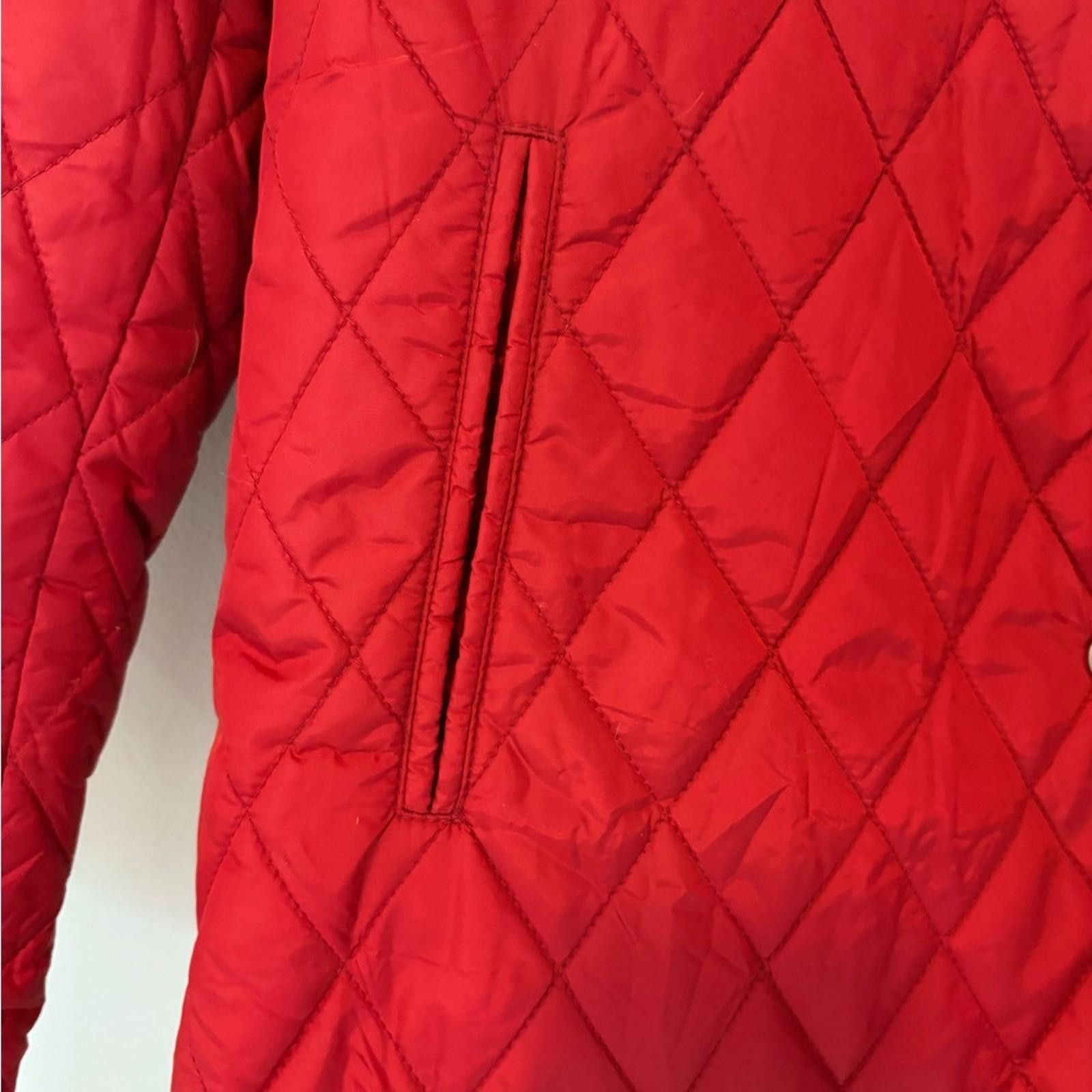 Coach Coach Red Puffer Quilted Coat Women’s S Signature Lining Size S / US 4 / IT 40 - 3 Thumbnail
