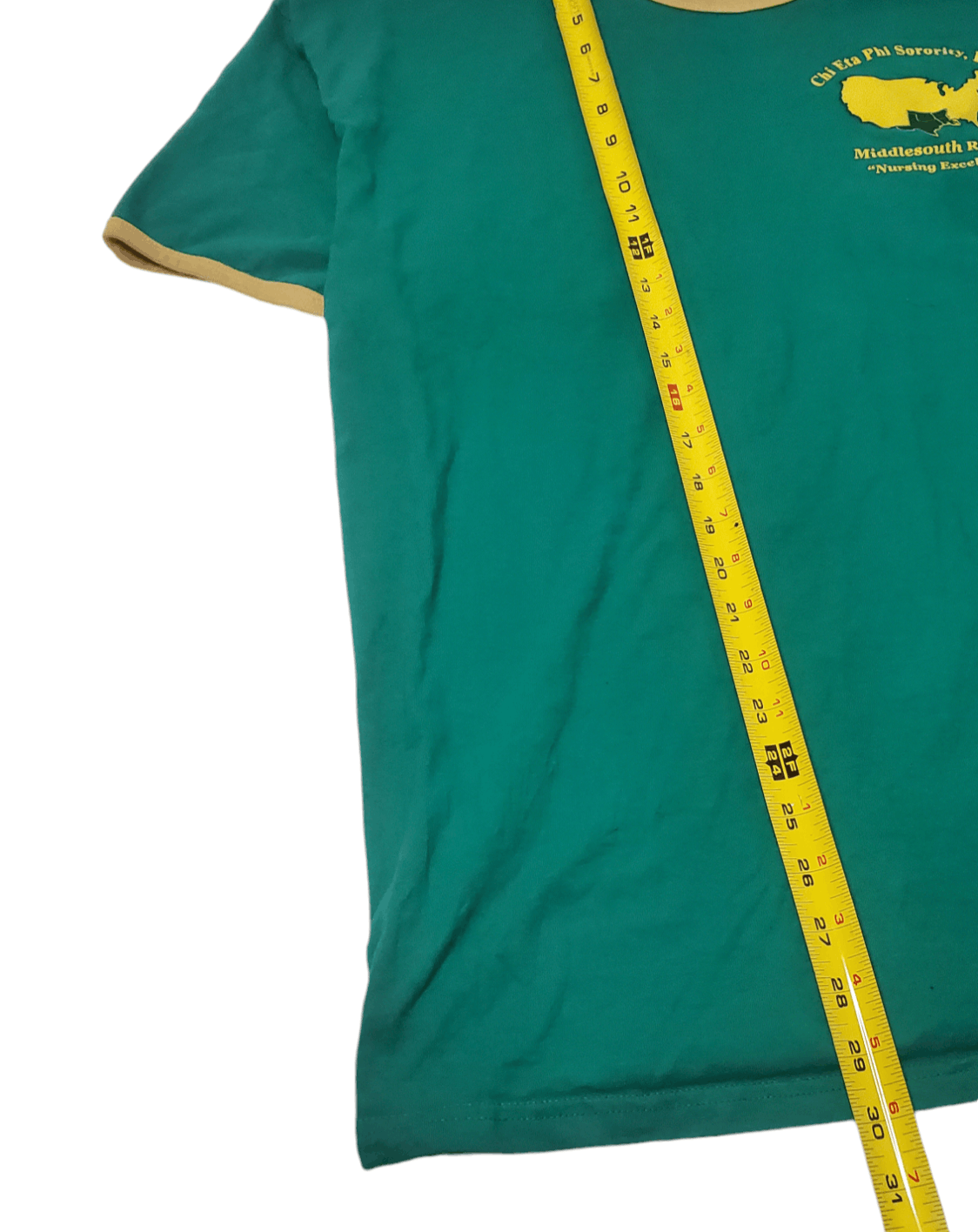 Vintage Y2K Chi Eta Phi Sorority Ringer T-Shirt Size US XL / EU 56 / 4 - 6 Thumbnail