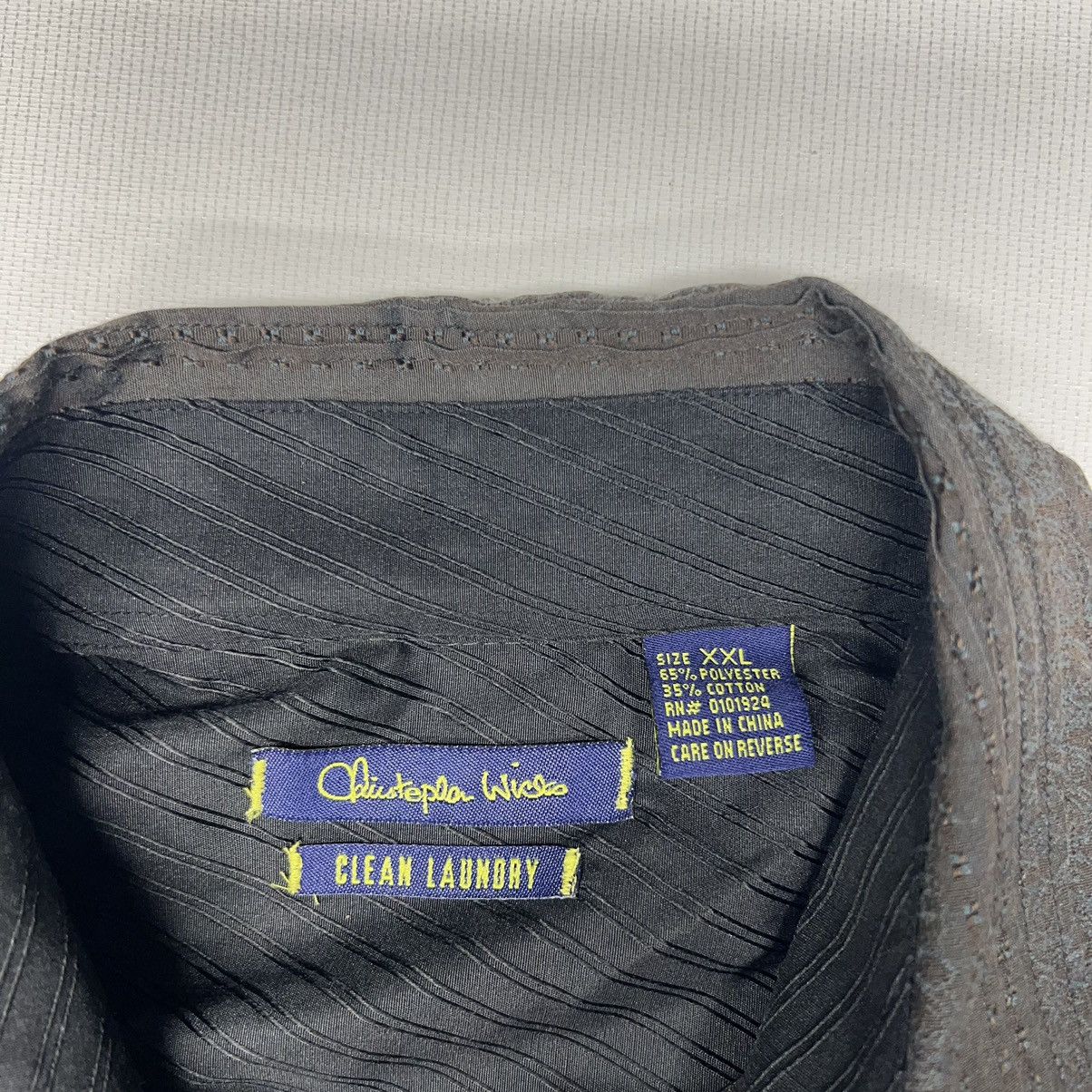 English Laundry English Laundry Christopher Wicks Shirt Brown Embroidered Size US XXL / EU 58 / 5 - 7 Thumbnail