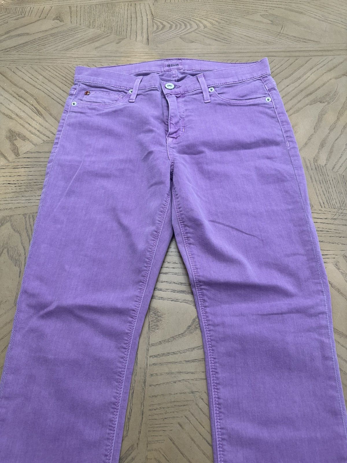 Hudson Hudson woman’s jeans purple cotton skinny Size 29" - 2 Thumbnail