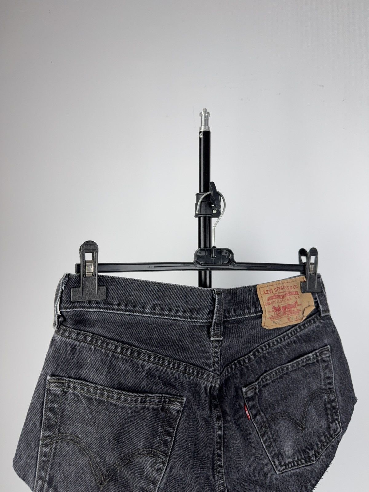 Levi's × Levi's Vintage Clothing × Vintage Vintage Levi’s 501 Black Denim Cutoff Shorts W30 Custom Size 30" / US 8 / IT 44 - 4 Thumbnail