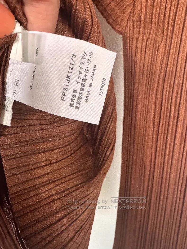 Issey Miyake Issey Miyake Brown Long Sleeve Top Size L / US 10 / IT 46 - 3 Thumbnail