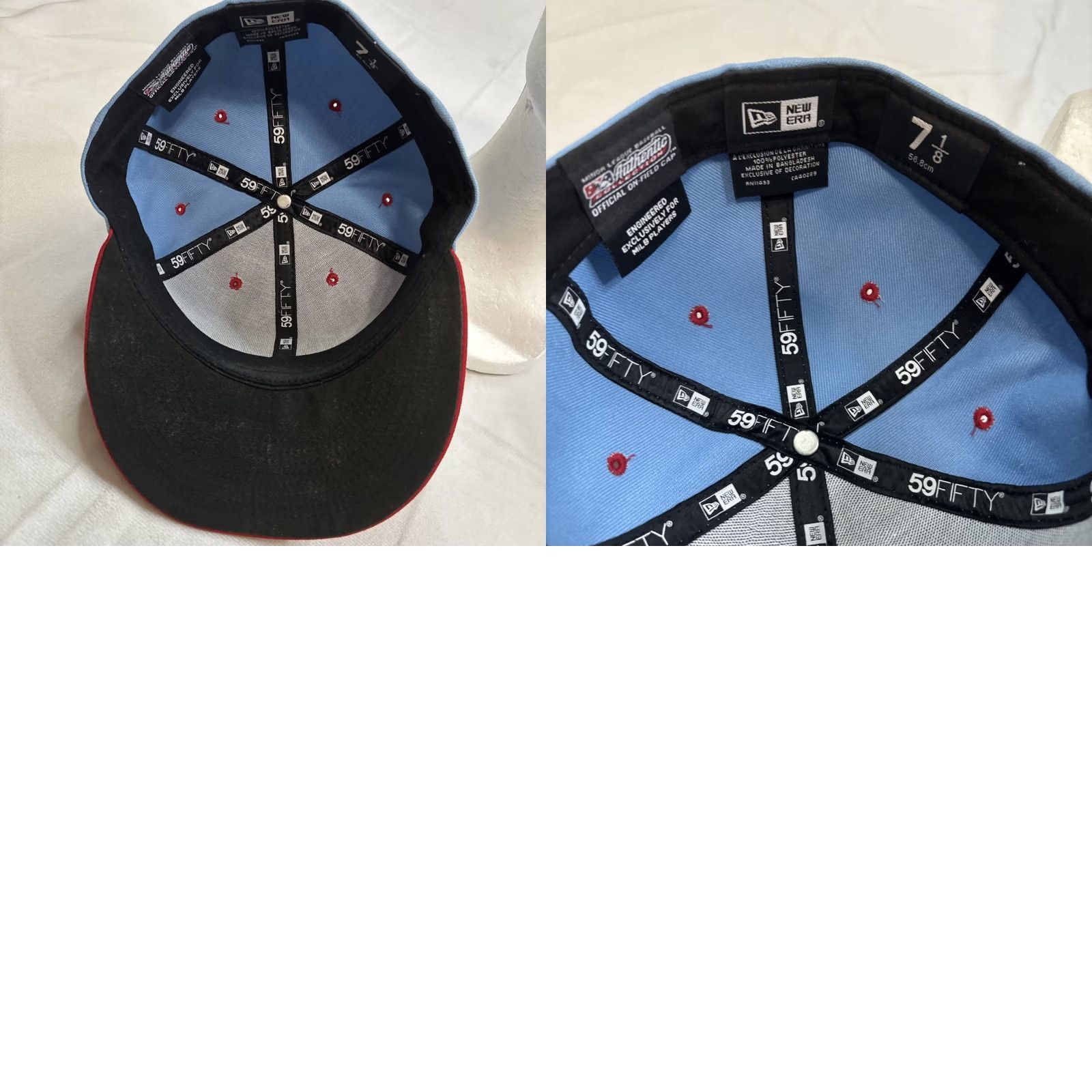 New Era New Era MILB Theme Night 5950 59Fifty Louisville Bats Mashers Fitted Cap 7 1/8 Mens Blue Size ONE SIZE - 8 Thumbnail