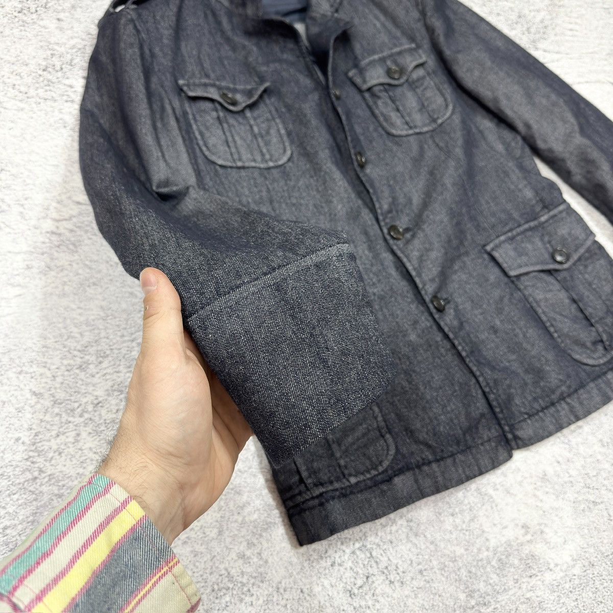 Designer × STRENESSE Strenesse Mens Cotton-Virgin wool Jacket M size Size US M / EU 48-50 / 2 - 3 Thumbnail