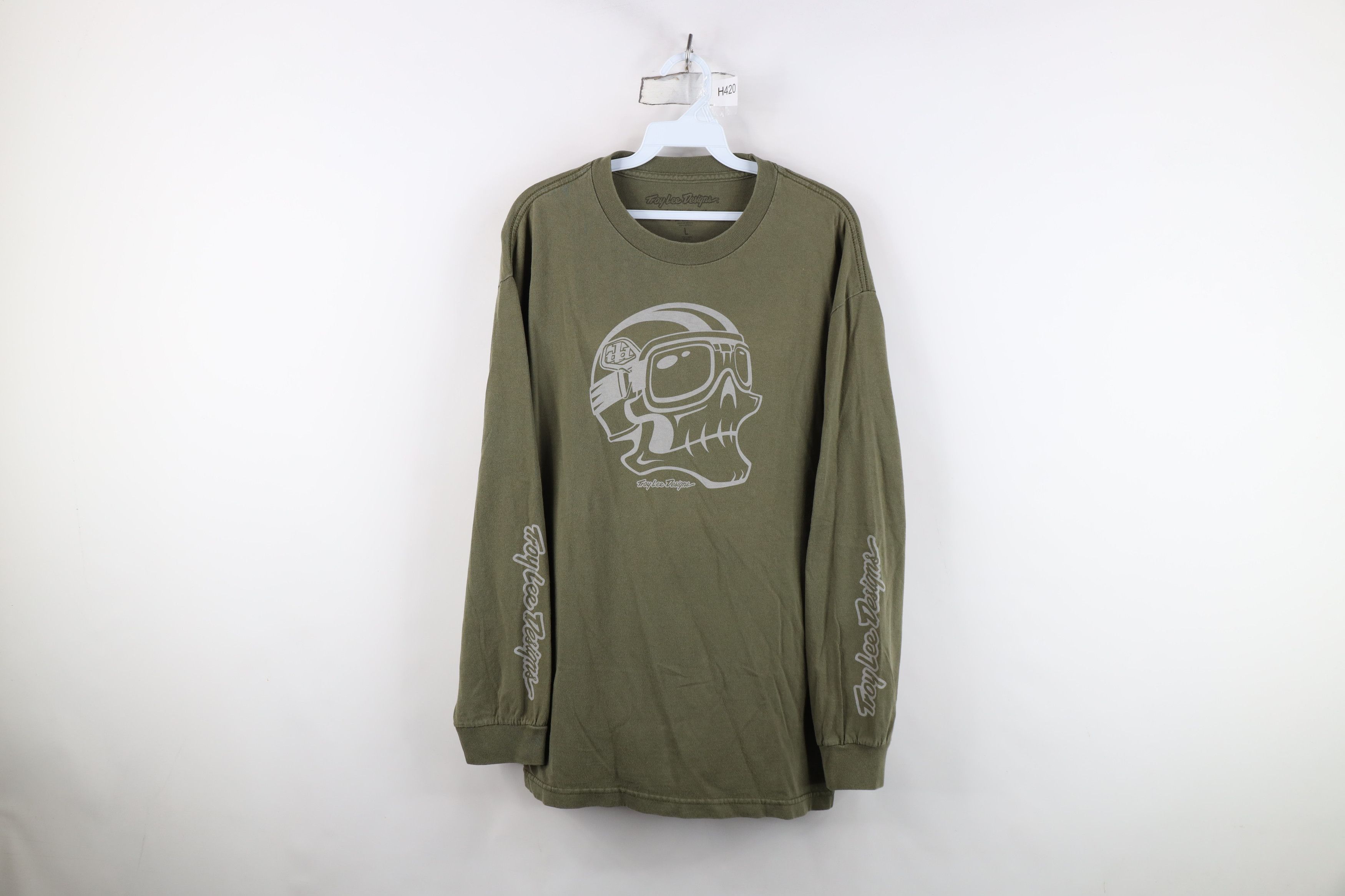 Vintage Vintage Troy Lee Designs Racing Long Sleeve T-Shirt Green Size US L / EU 52-54 / 3 - 1 Thumbnail