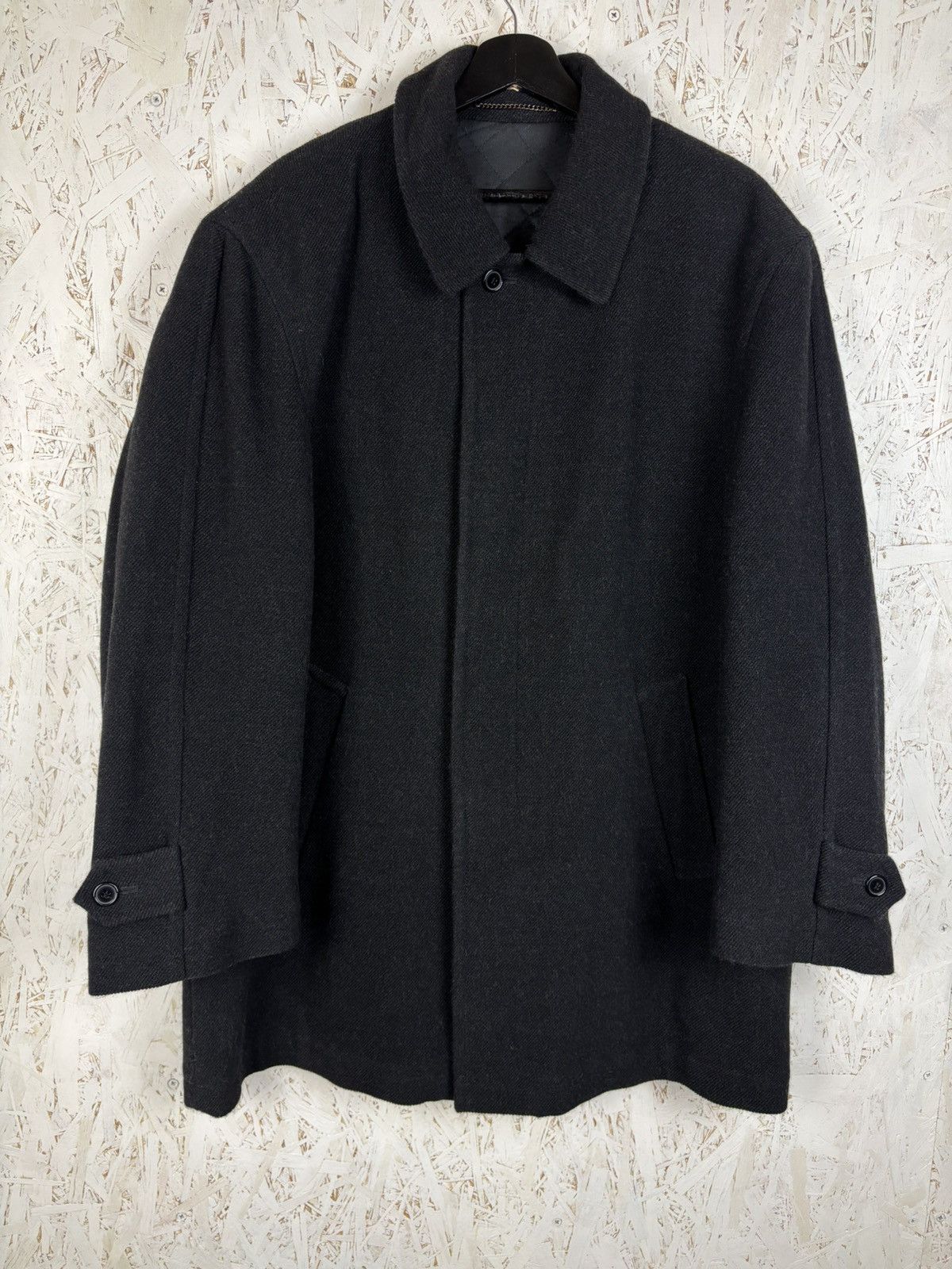 Balmain AW11 Black Hooded Duffel Coat sz. 44 | Grailed