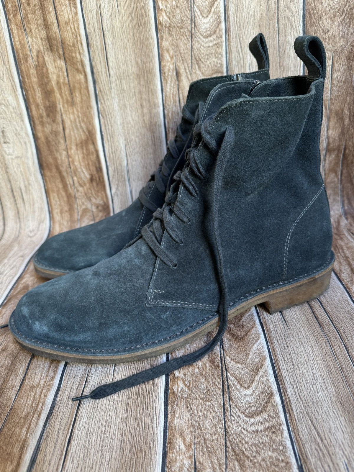 Bottega Veneta Lace up side zipper Chelsea boots kanye west Size US 11 / EU 44 - 2 Thumbnail