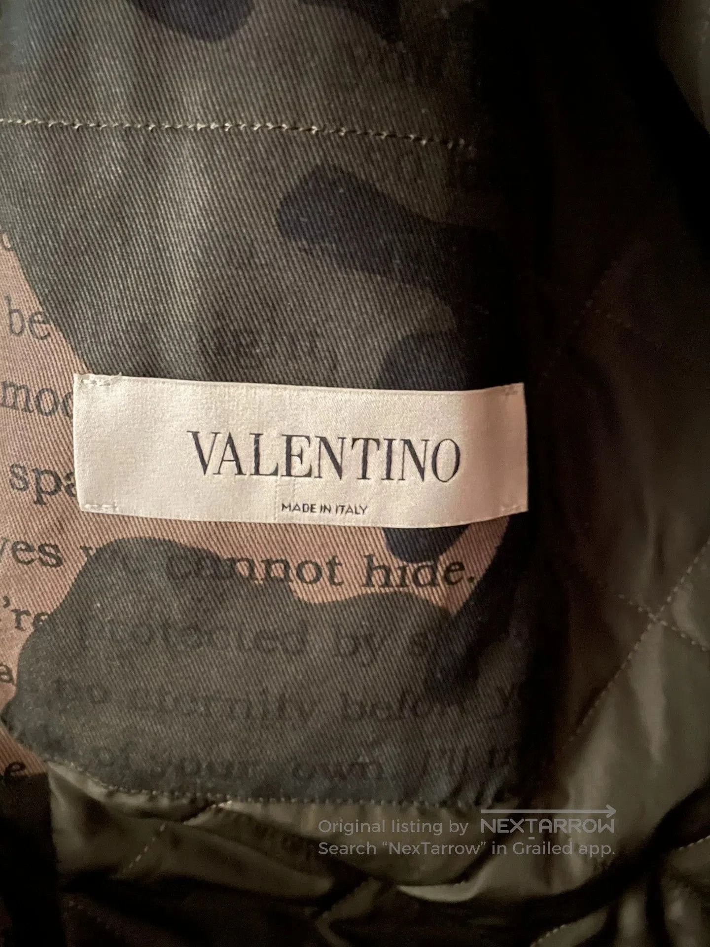 Valentino Valentino Men's Camo Beaded Embroidery Coat. Size US XL / EU 56 / 4 - 4 Thumbnail