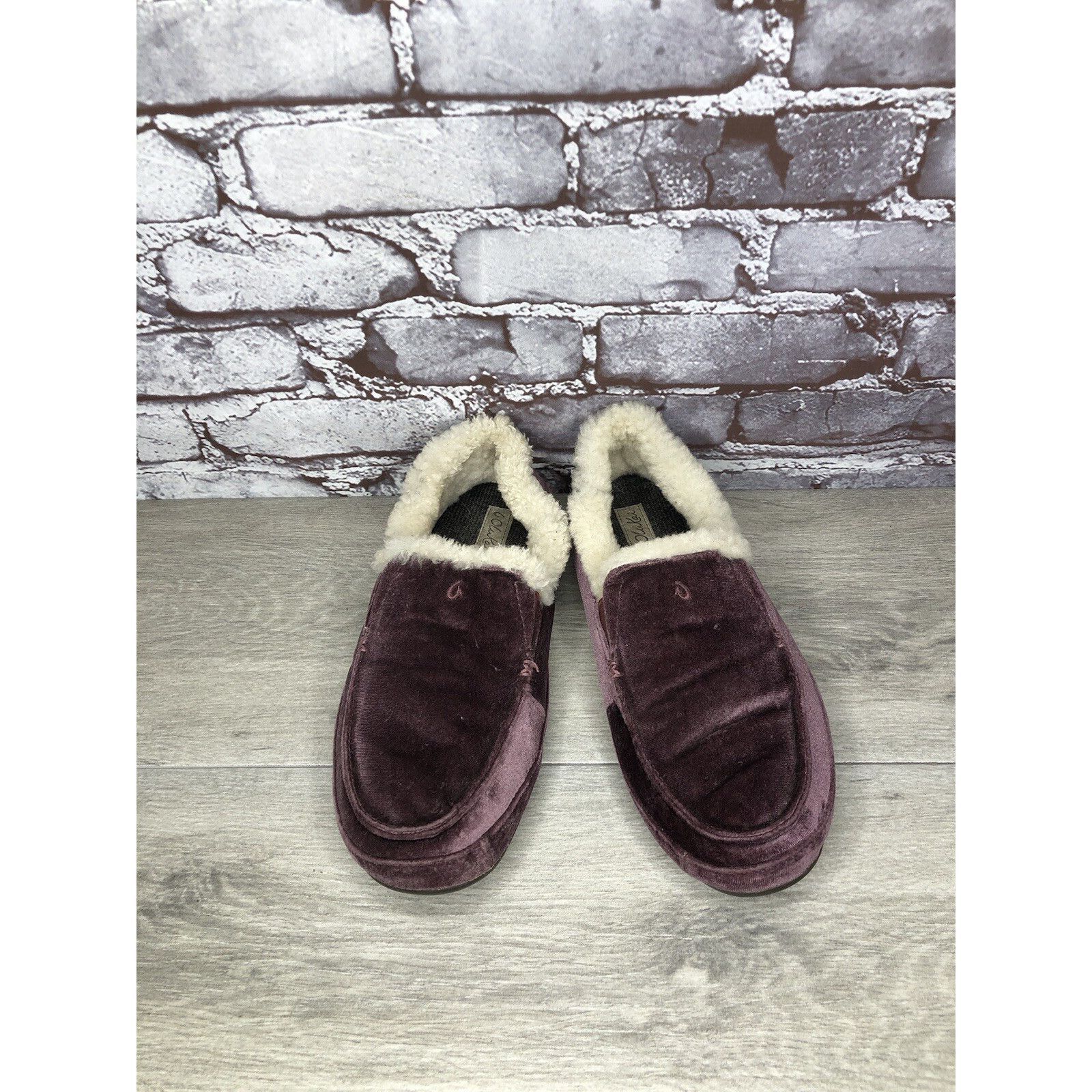 Olukai OluKai Ku'una Lanui Red Ginger Velvet Sheep Fur Slippers Wom Size US 10 / IT 40 - 4 Thumbnail