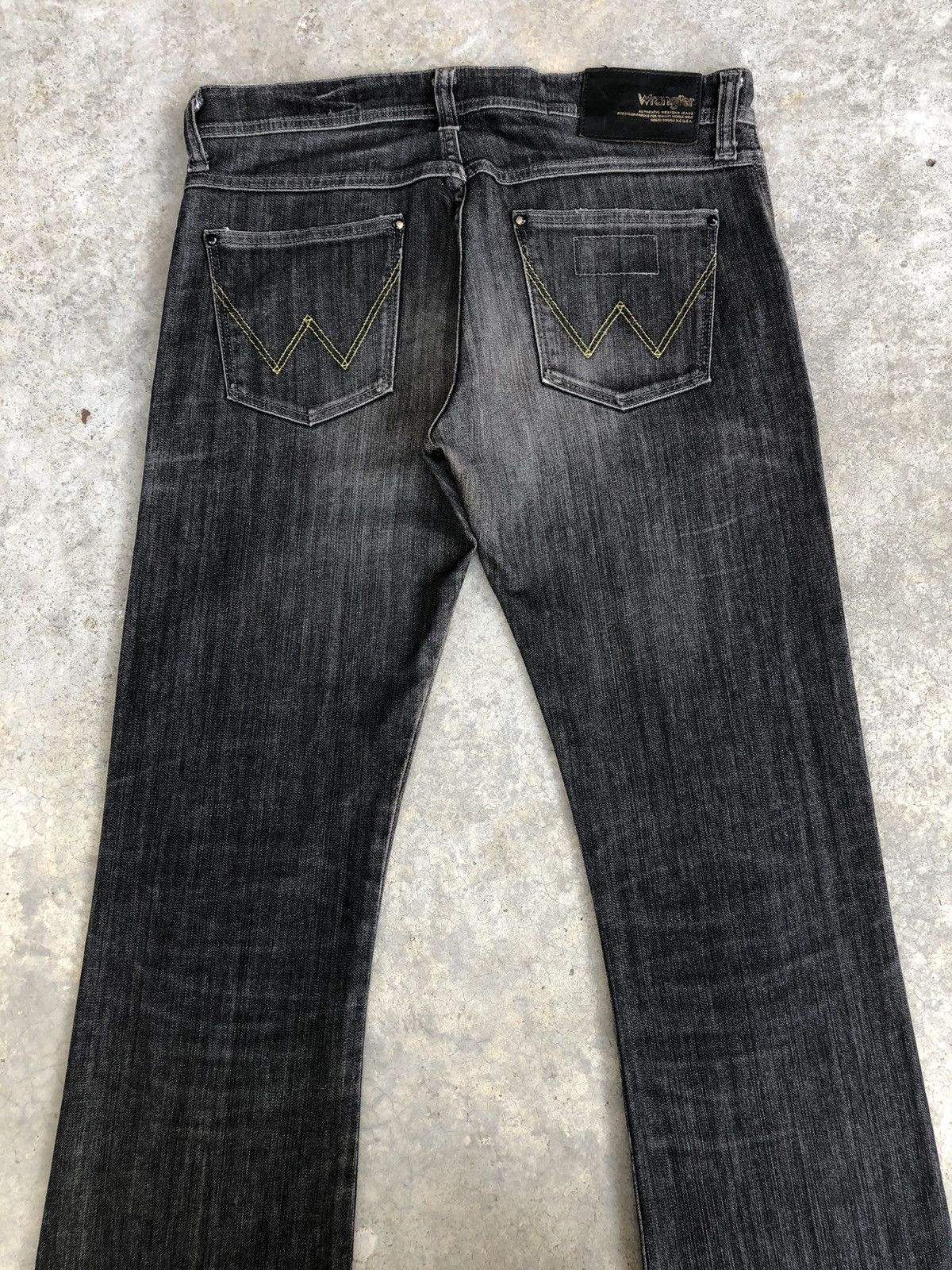 If Six Was Nine Y2k Wrangler Flared Jeans Distressed Jeans Size US 33 - 8 Thumbnail