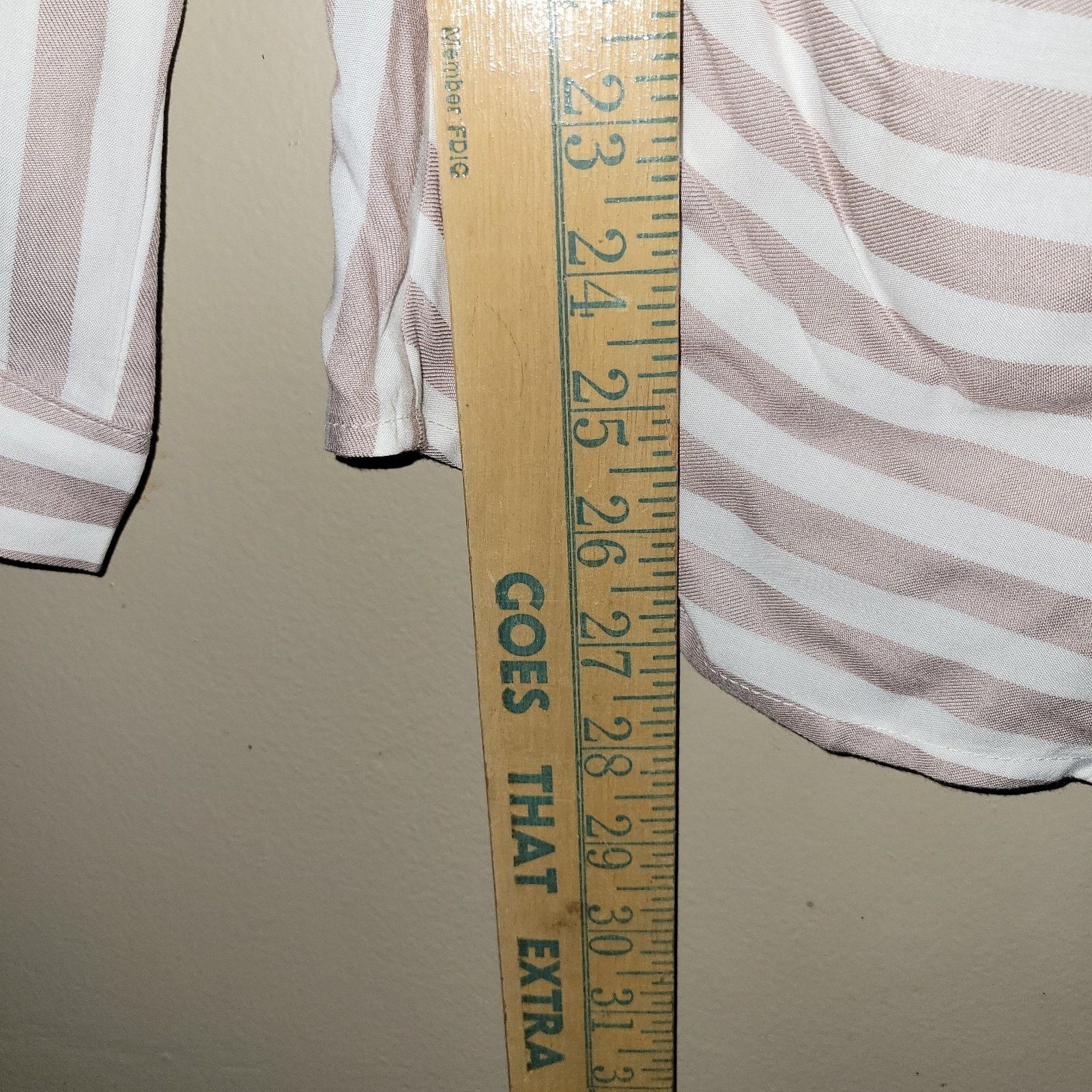 Anthropologie Maeve Anthropologie Striped Wrap Front Surplice Blouse SZ 8 Size M / US 6-8 / IT 42-44 - 3 Thumbnail
