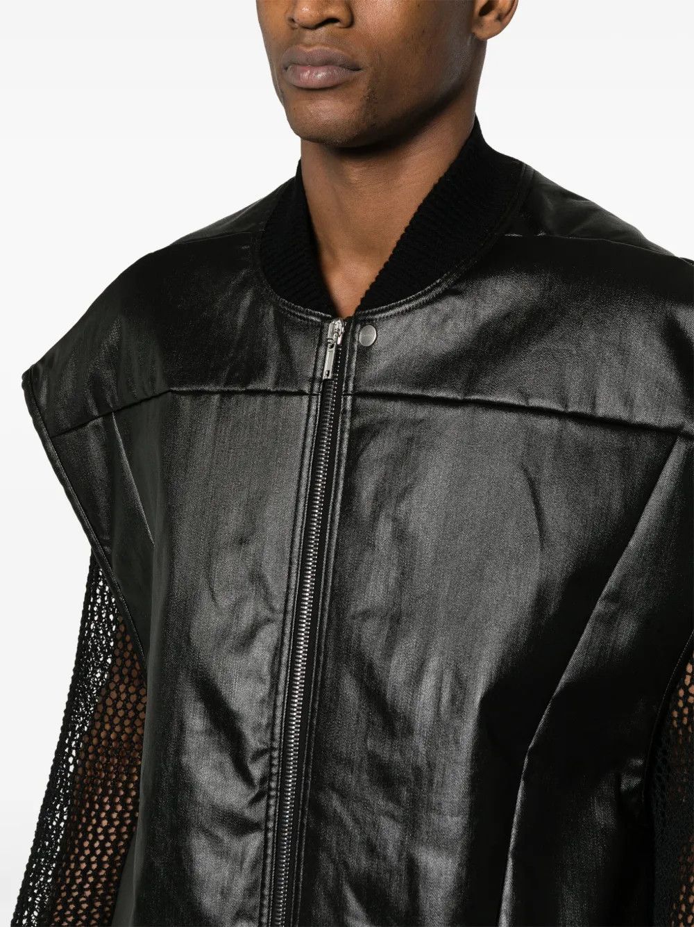Rick Owens o1y0325 Vest in Black Size US M / EU 48-50 / 2 - 2 Thumbnail