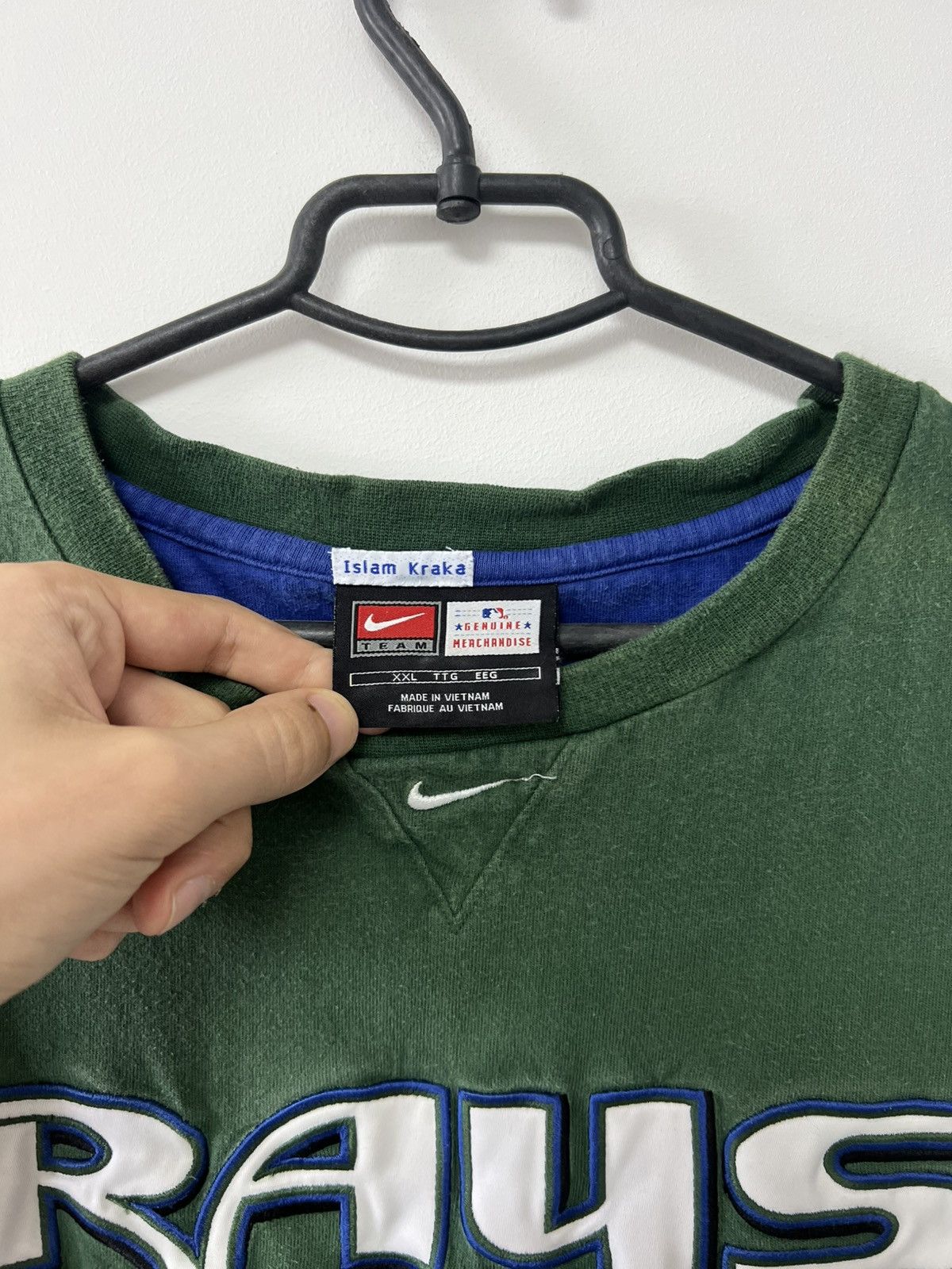 Nike Vintage 90's Tampa Bay Devil Rays Mlb T shirt Nike Team XXL Size US XXL / EU 58 / 5 - 9 Thumbnail