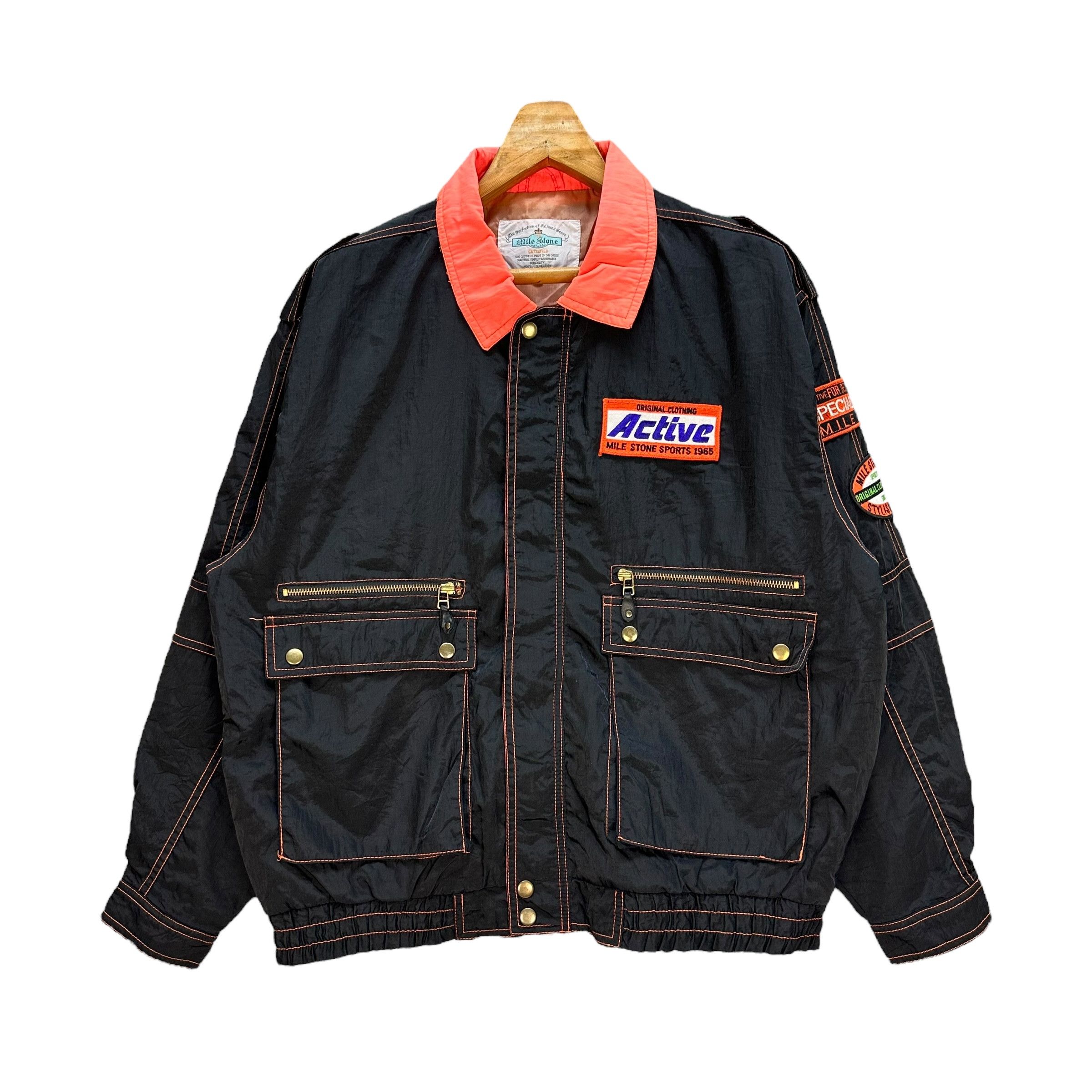 Japanese Brand Milestone Nylon Jacket #A6-0153 Size US L / EU 52-54 / 3 - 1 Thumbnail