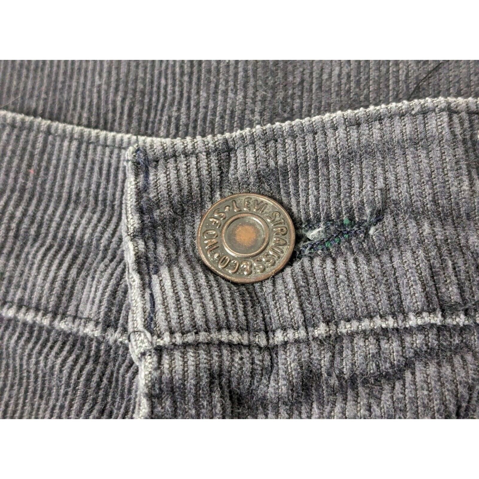 Levi's Vtg Levi's 609 Corduroy Flare Bell Bottom Pants White Tab Size US 31 - 3 Thumbnail