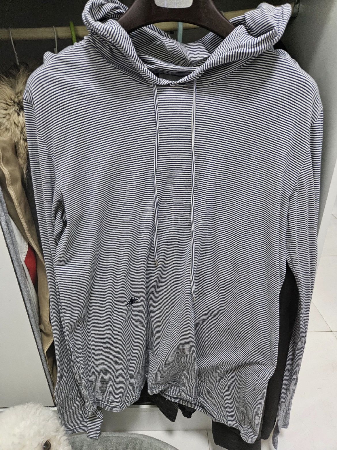 Dior Homme Bee Stitches Stripe Hoodie