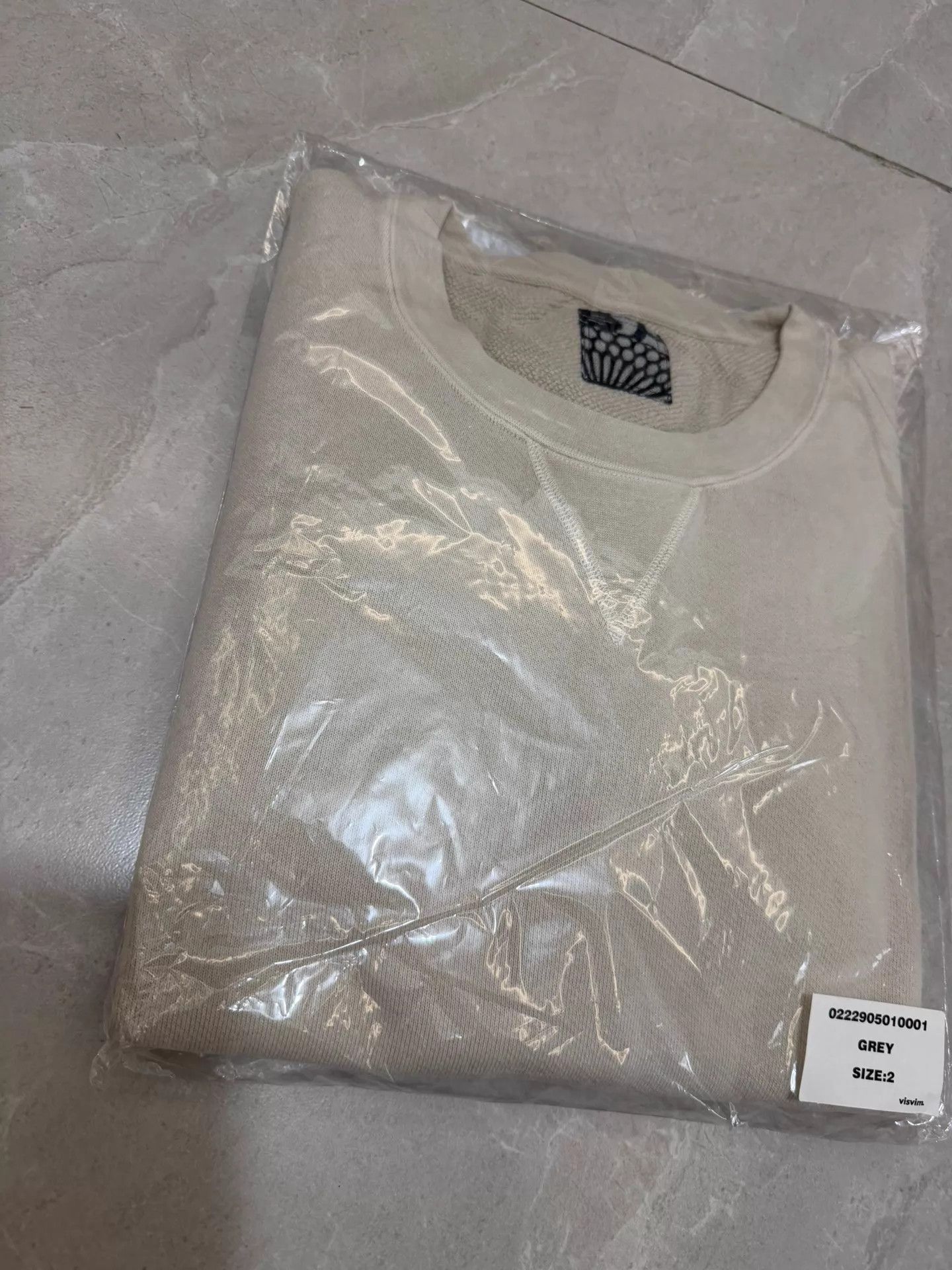 Visvim VISVIM 22 ICT SB SWEAT L/S Distressed Grey 2 (new) Size US M / EU 48-50 / 2 - 1 Thumbnail