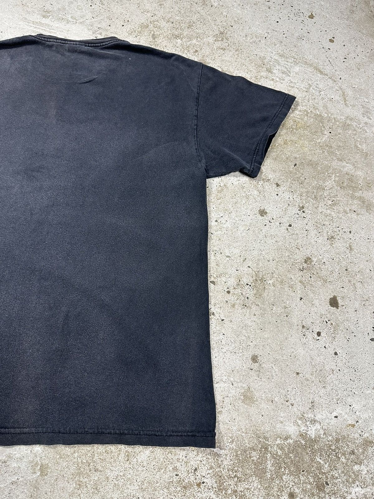 Band Tees × Jimi Hendrix × Vintage Vintage Jimi Hendrix Purple Haze Trashed Black Tee Washed Size US L / EU 52-54 / 3 - 11 Thumbnail