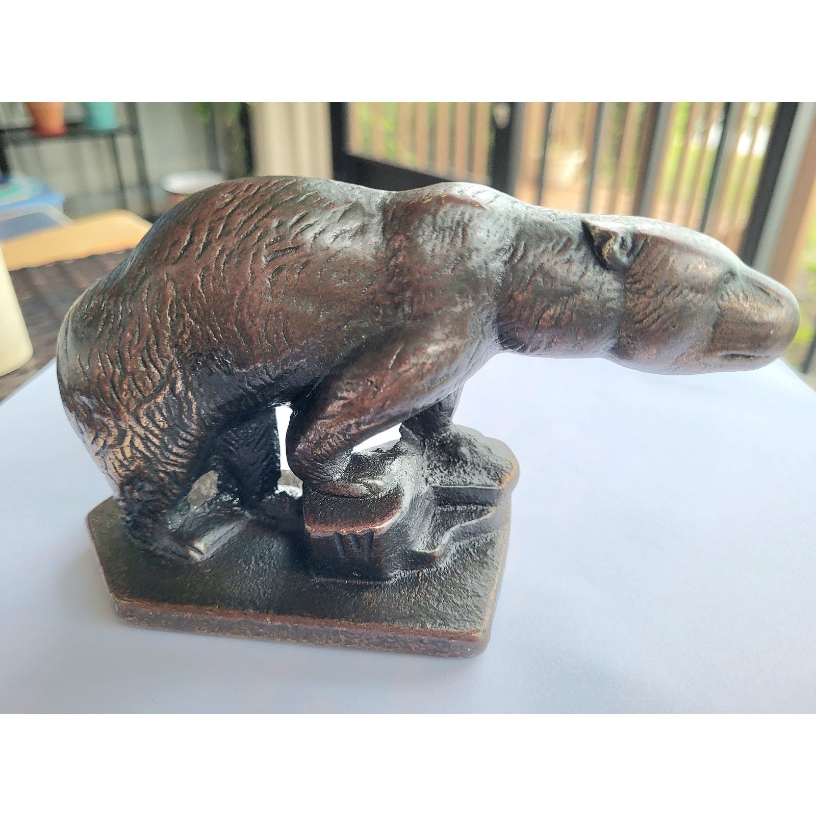 Other ARTS & CRAFTS BRONZE GRIZZLY BEAR BOOKEND C1910 STATUE Size ONE SIZE - 4 Thumbnail
