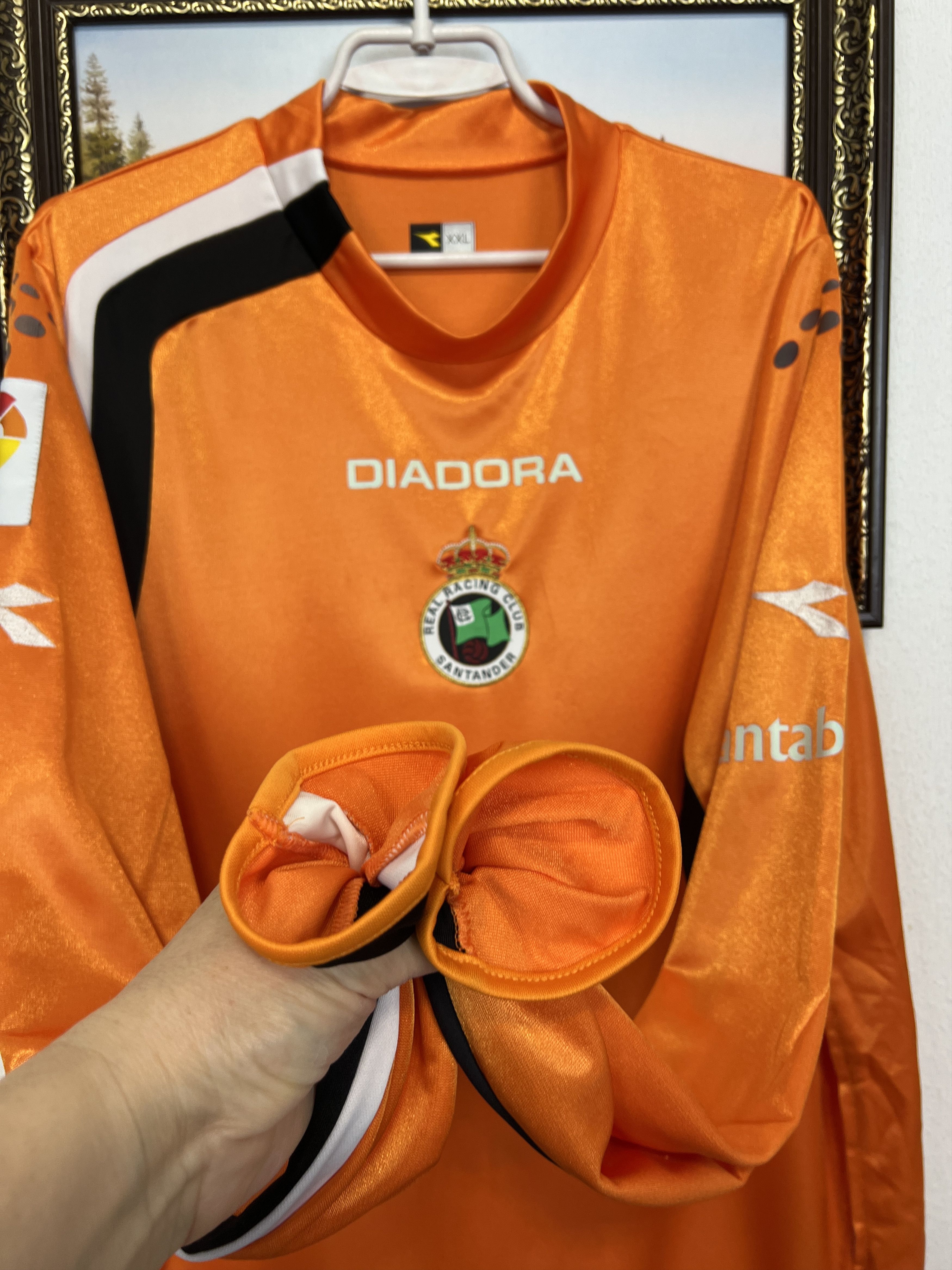 Diadora Racing Santander Goalkeeper football shirt Soccer Jersey Size US XXL / EU 58 / 5 - 7 Thumbnail