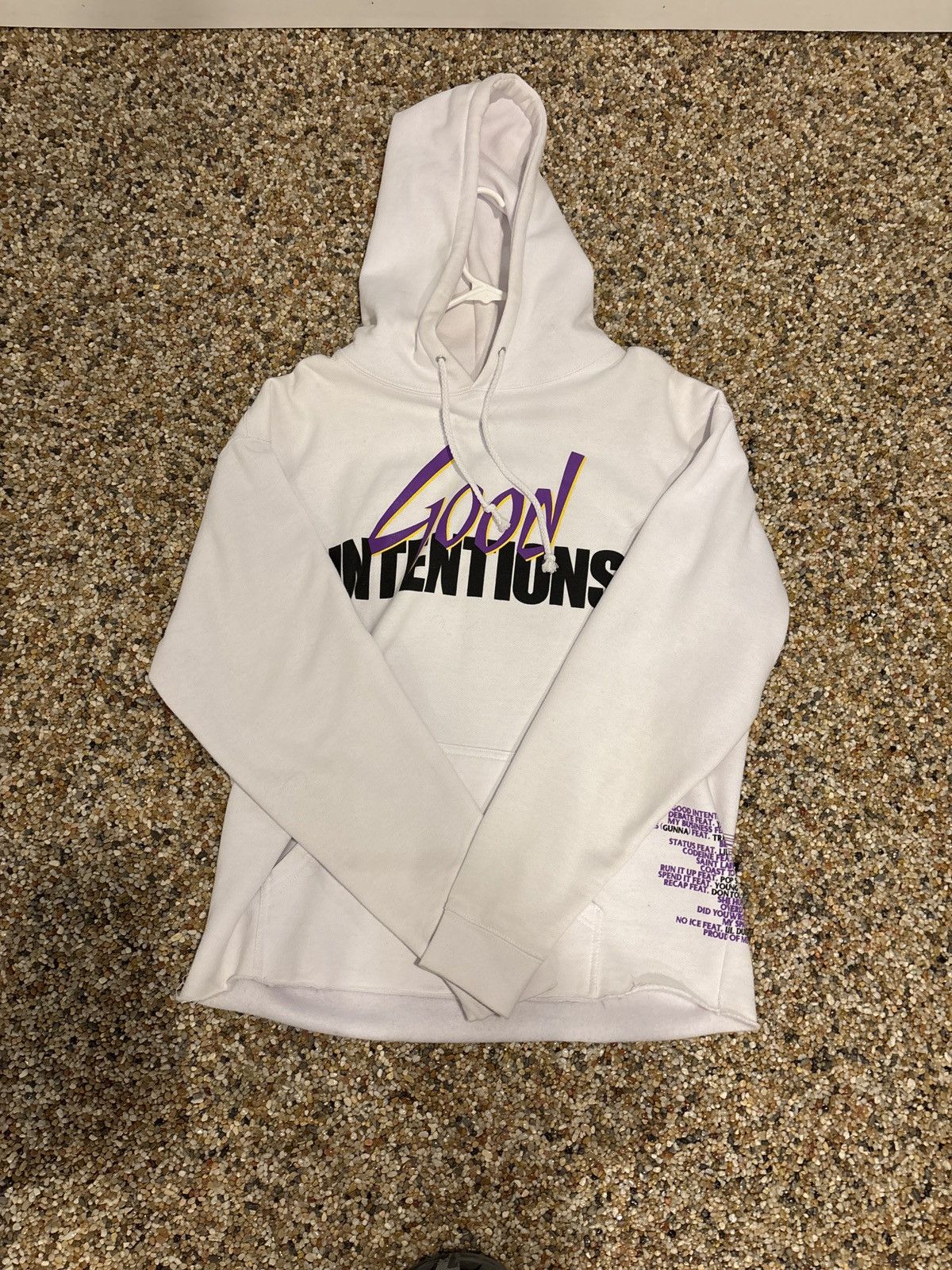 Vlone Hoodie Vlone Good Intentions White Tee NAV X VLONE DOVES