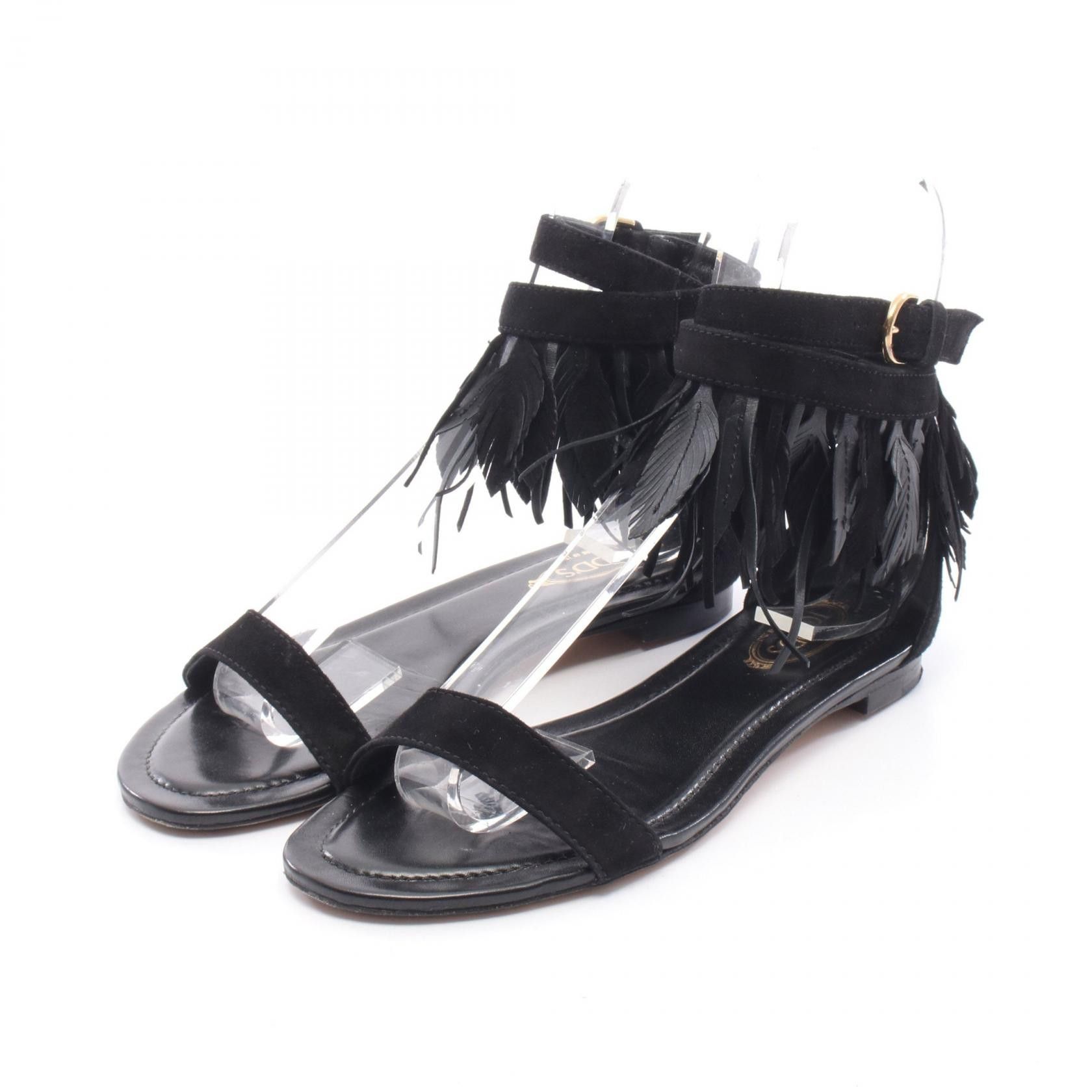 Tod's Tod's TOD'S Fringe Suede Sandals Leather Shoes DUTY FREE for USA Size ONE SIZE - 1 Thumbnail