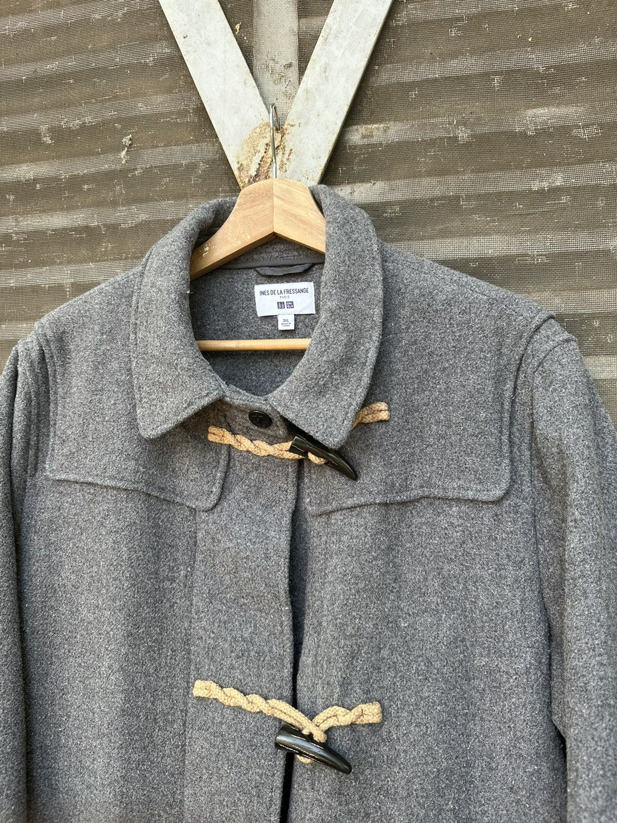 Japanese Brand 👹UNIQLO INES DE LA FRESSANGE 100% WOOL DUFFLE JACKET Size US XL / EU 56 / 4 - 10 Thumbnail