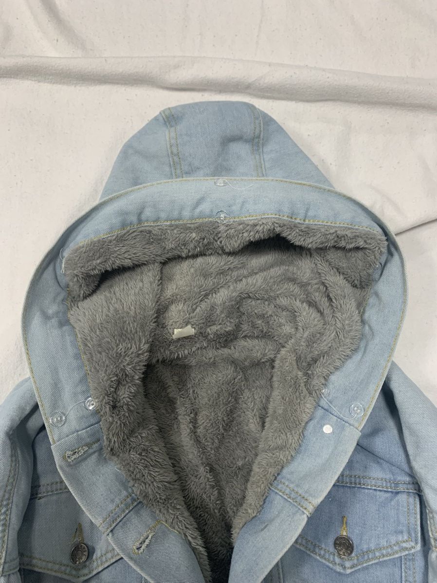 Japanese Brand VINTAGE CROPPED FAUX FUR DENIM BOMBER JACKET JAPANESE STYLE Size US M / EU 48-50 / 2 - 6 Thumbnail