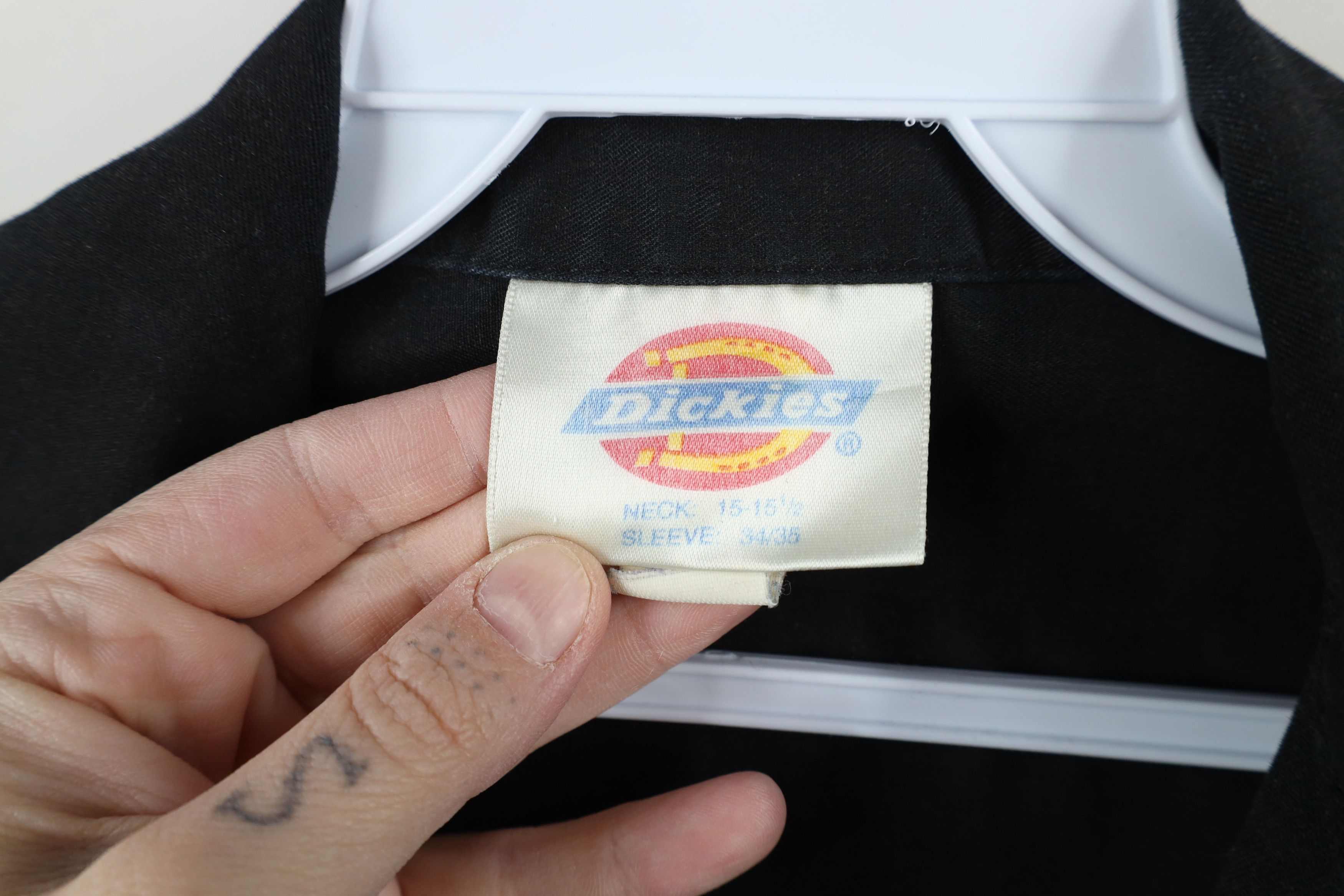 Dickies × Vintage Vintage 90s Dickies Workwear Button Shirt Black USA Size US M / EU 48-50 / 2 - 10 Thumbnail