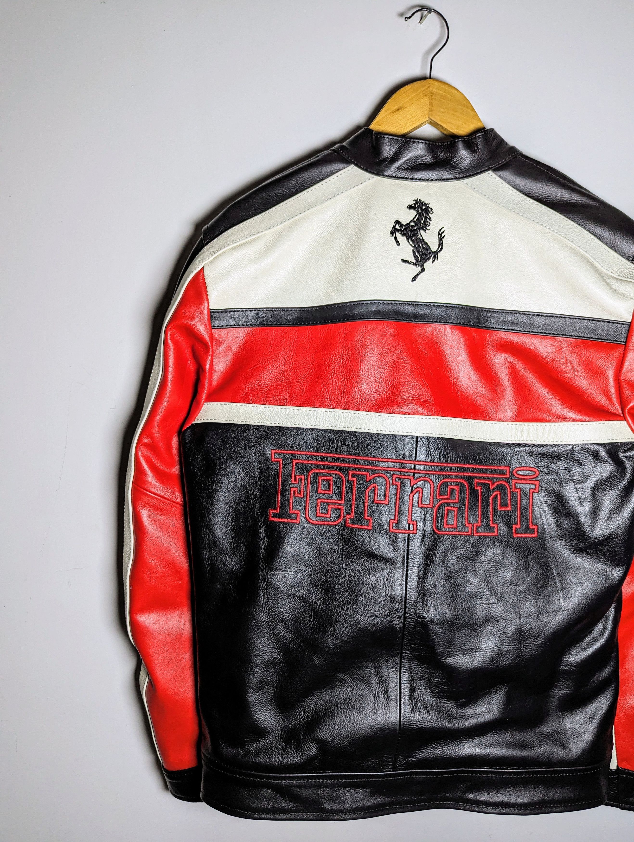 Ferrari 🔥🔥 FERRARI LEATHER JACKET Formula 1 Streetwear Size XL / US 12-14 / IT 48-50 - 7 Thumbnail