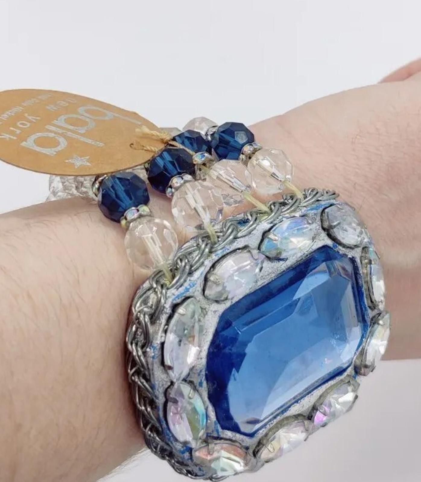 Other Bala NY Chunky Hippie Gem Wrist Lucite Bangle Bracelet NWT Size ONE SIZE - 4 Thumbnail