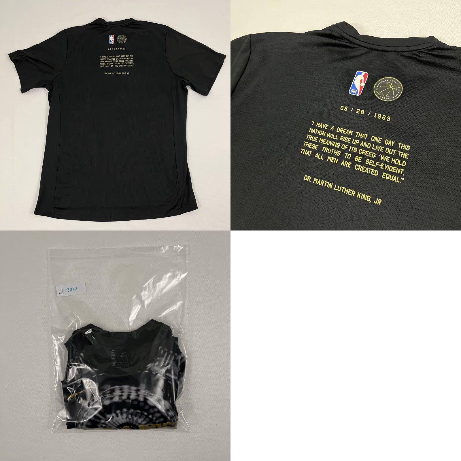 Nike Nike Shirt Mens 2XL Black MLK I Have A Dream Dri Fit Engineered Basketball NBA Size US XXL / EU 58 / 5 - 8 Thumbnail