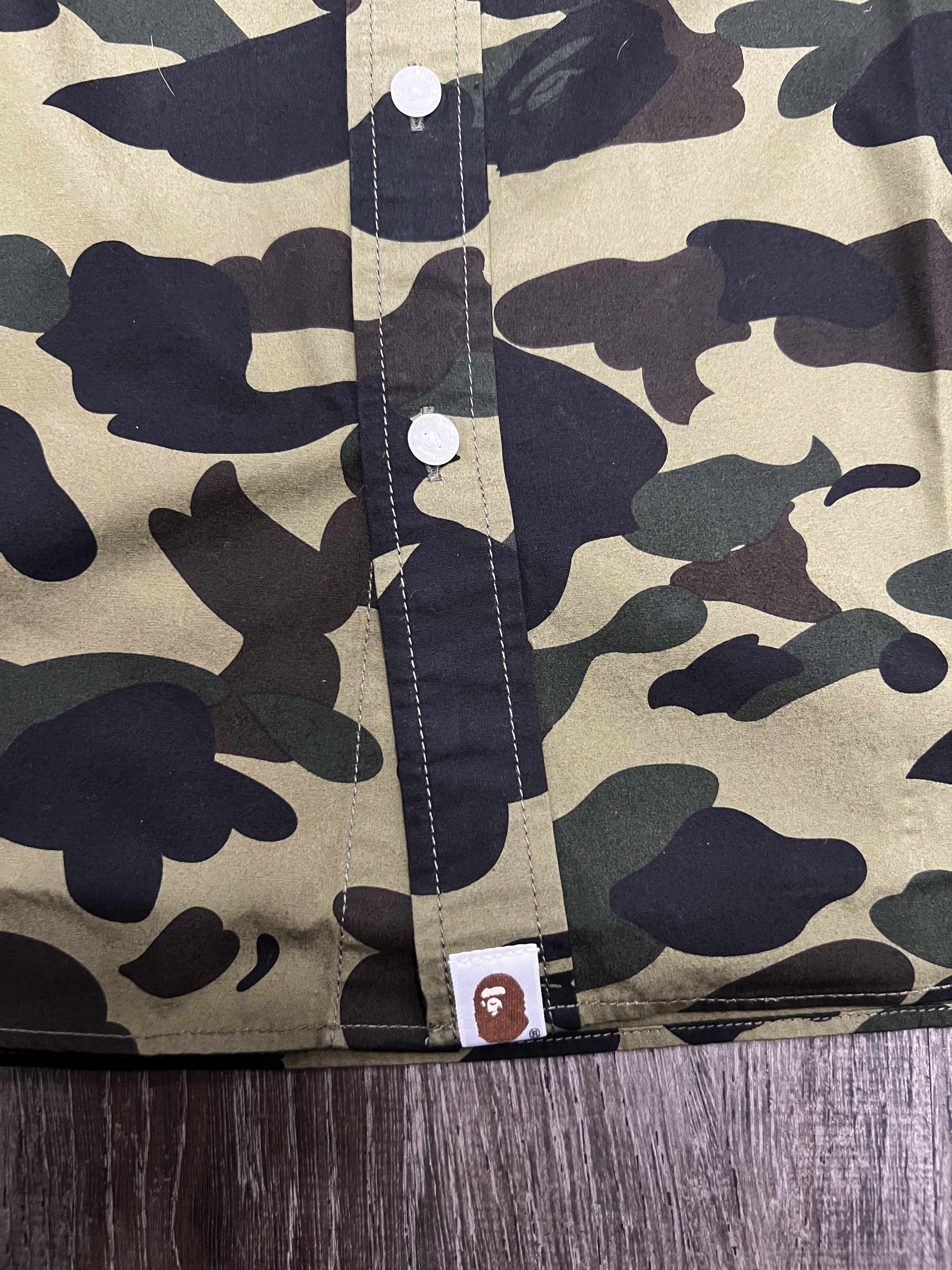 Bape Bape 1st camo BD L/S Button Up Tee Sz L New Size US L / EU 52-54 / 3 - 5 Thumbnail