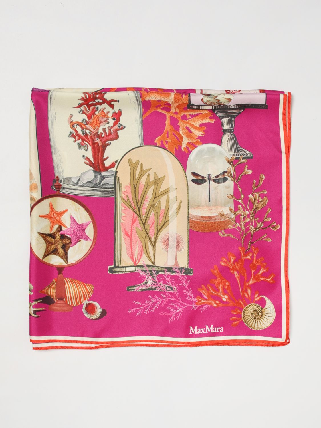 Max Mara Max Mara Neck Scarf Woman Fuchsia Size ONE SIZE - 1 Thumbnail
